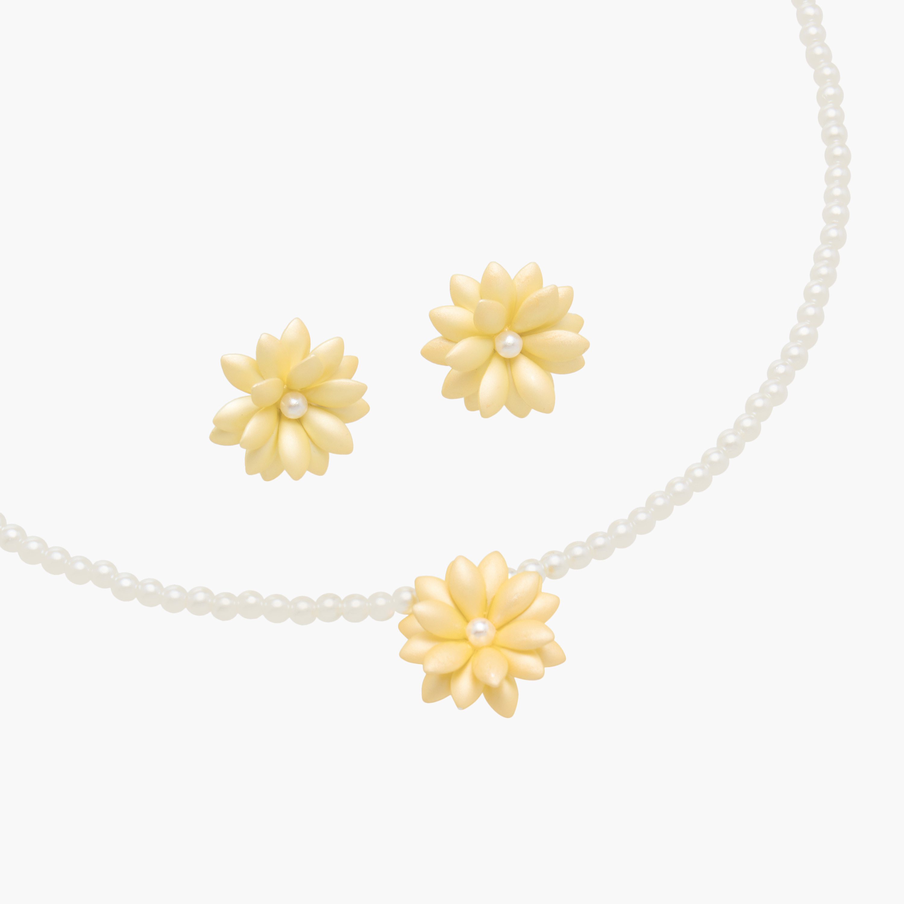 Charmz Floral Embellished Pendant Necklace and Earrings Set-girls-accessories-jewellery-image-3