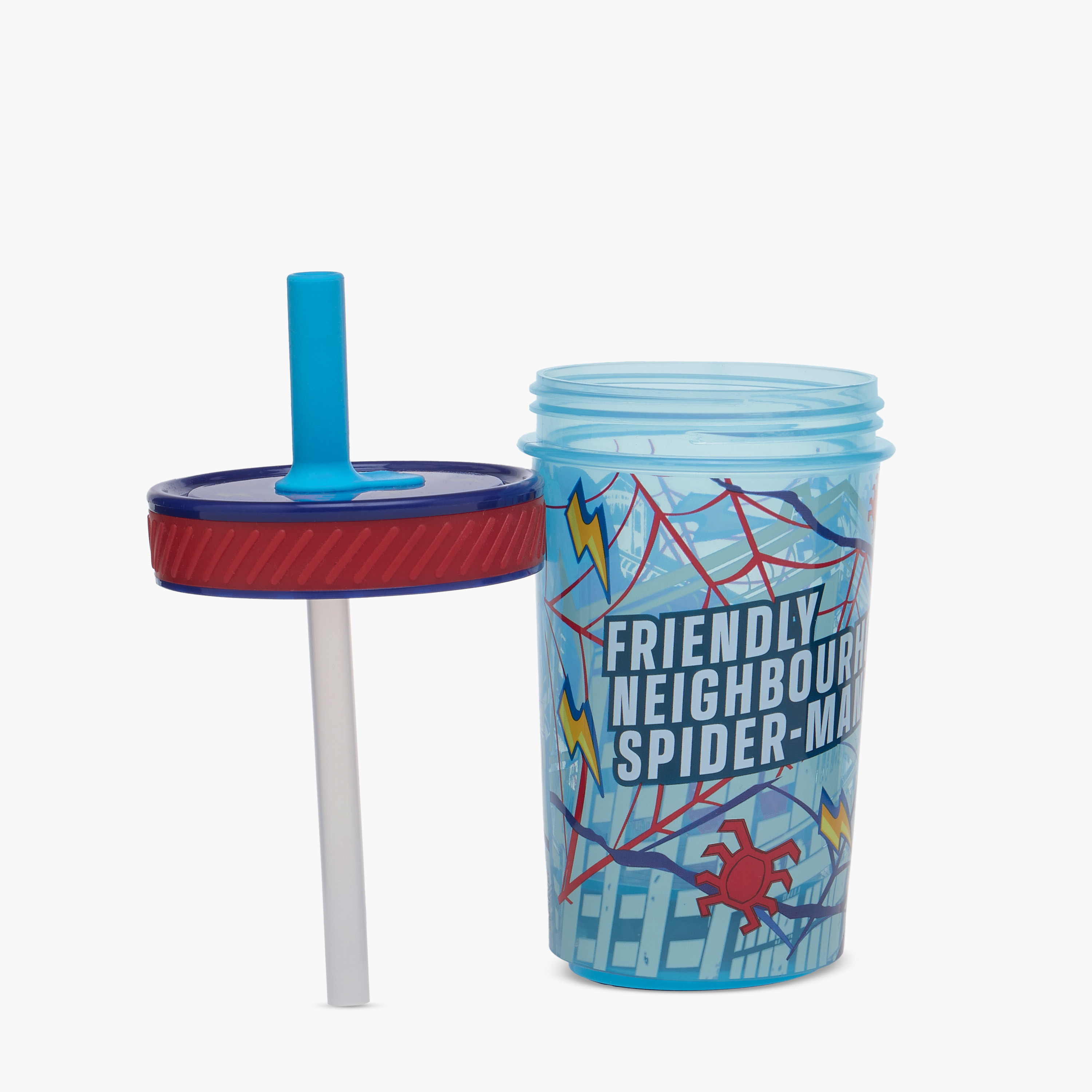 Disney Spider-Man Print Sipper Tumbler - 370 ml-baby-feeding-mealtimeessentials-image-2