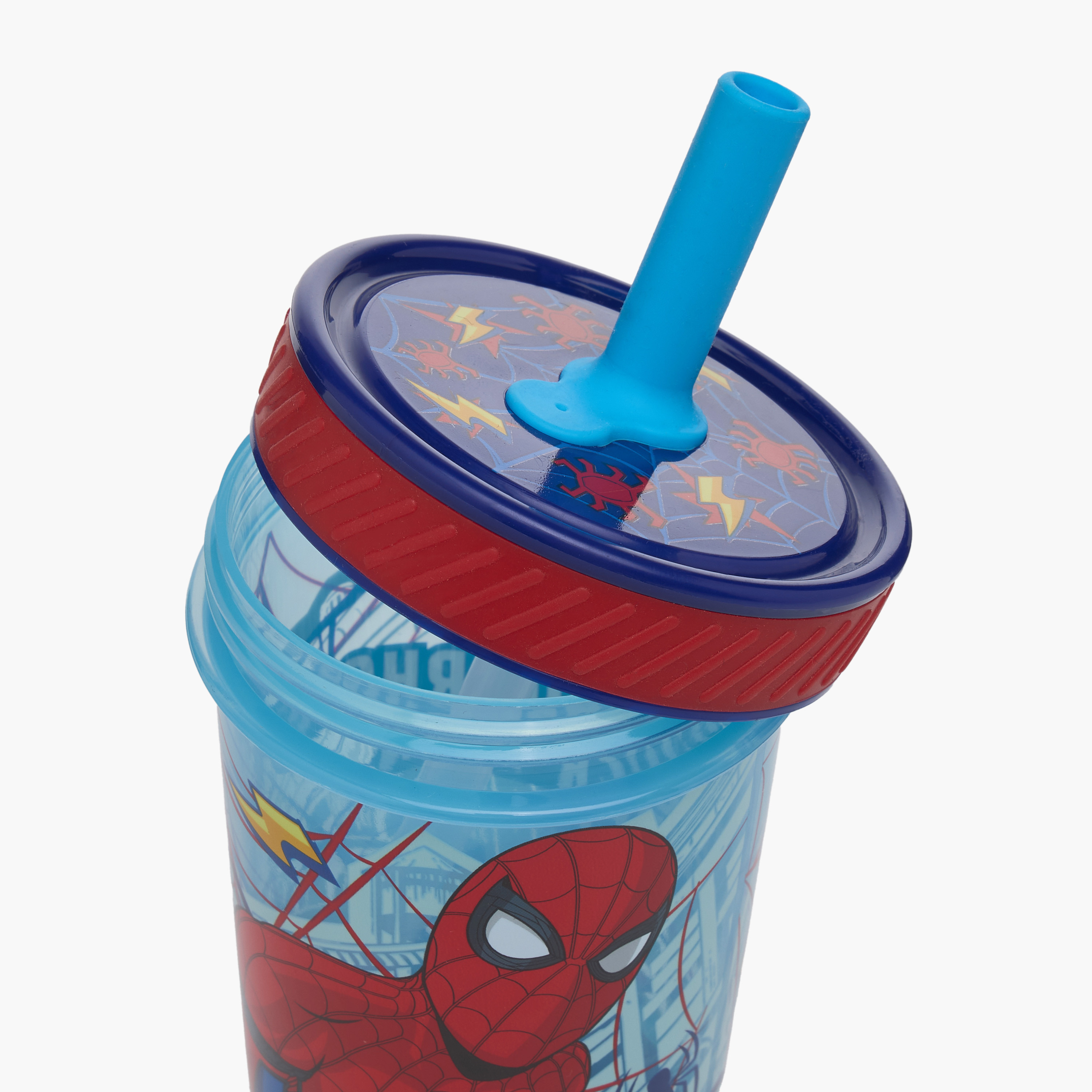 Disney Spider-Man Print Sipper Tumbler - 370 ml-baby-feeding-mealtimeessentials-image-4