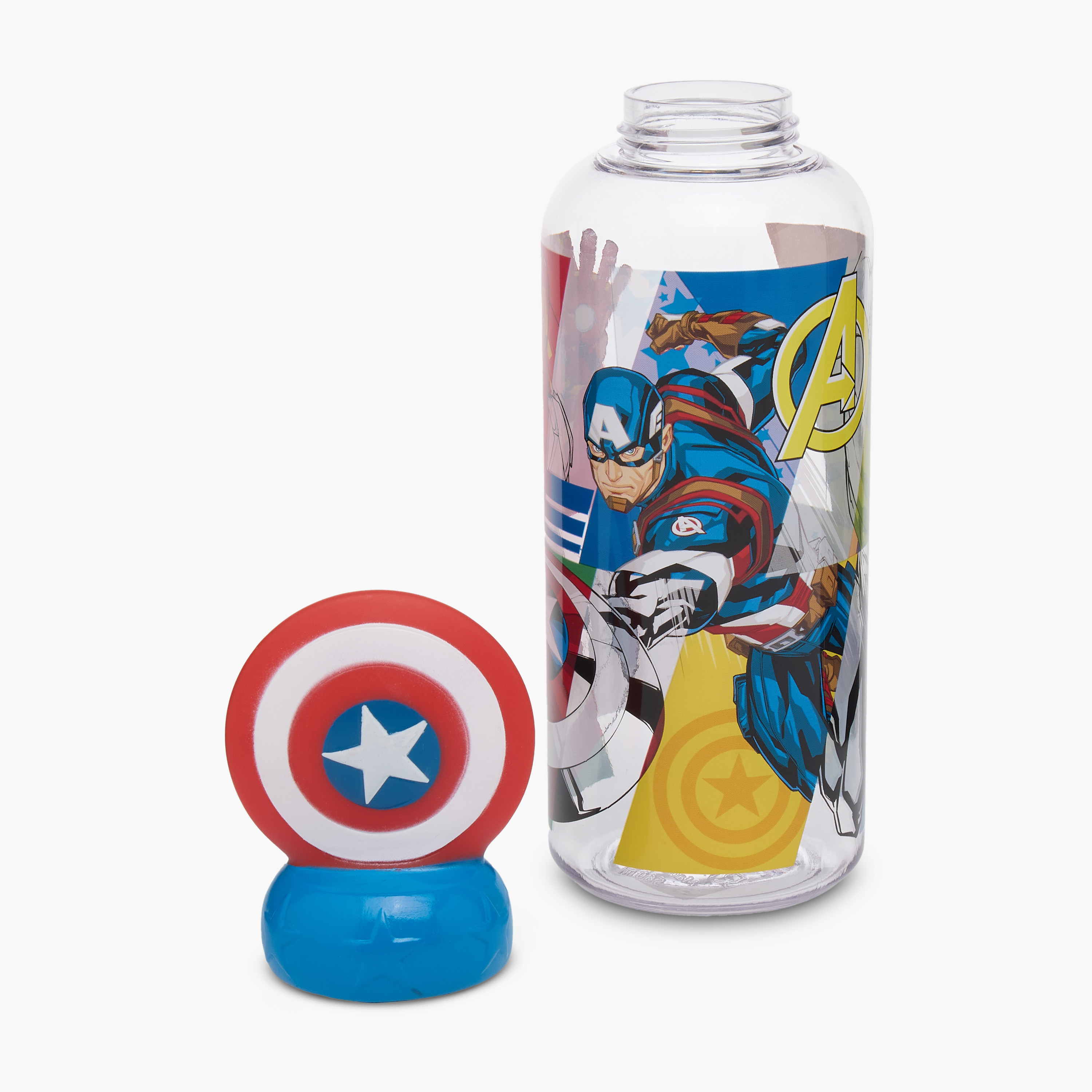 Captain America Print Water Bottle - 560 ml-baby-feeding-mealtimeessentials-image-2