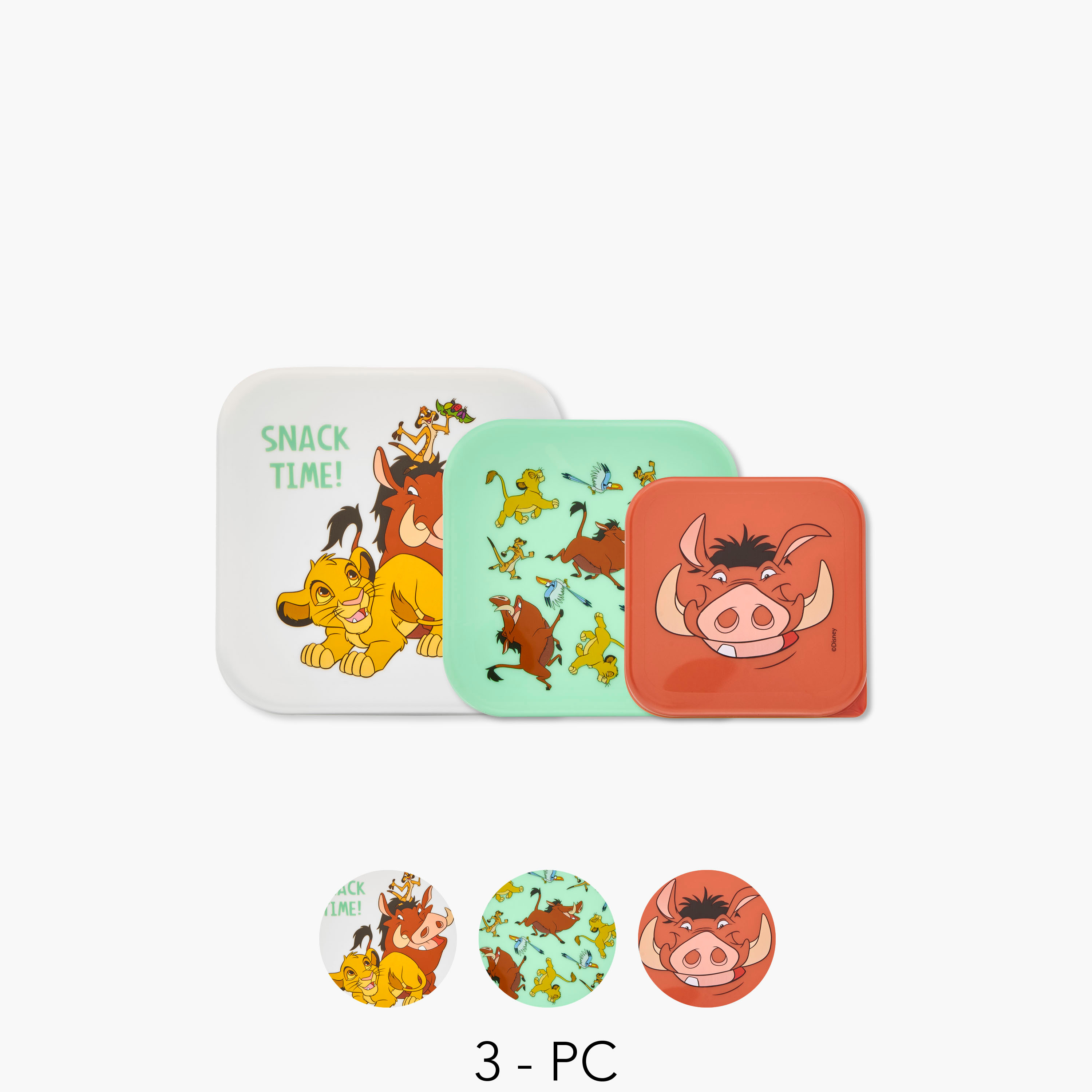 Disney Lion King Print 3-Piece Nesting Snack Box Set-baby-feeding-mealtimeessentials-image-1