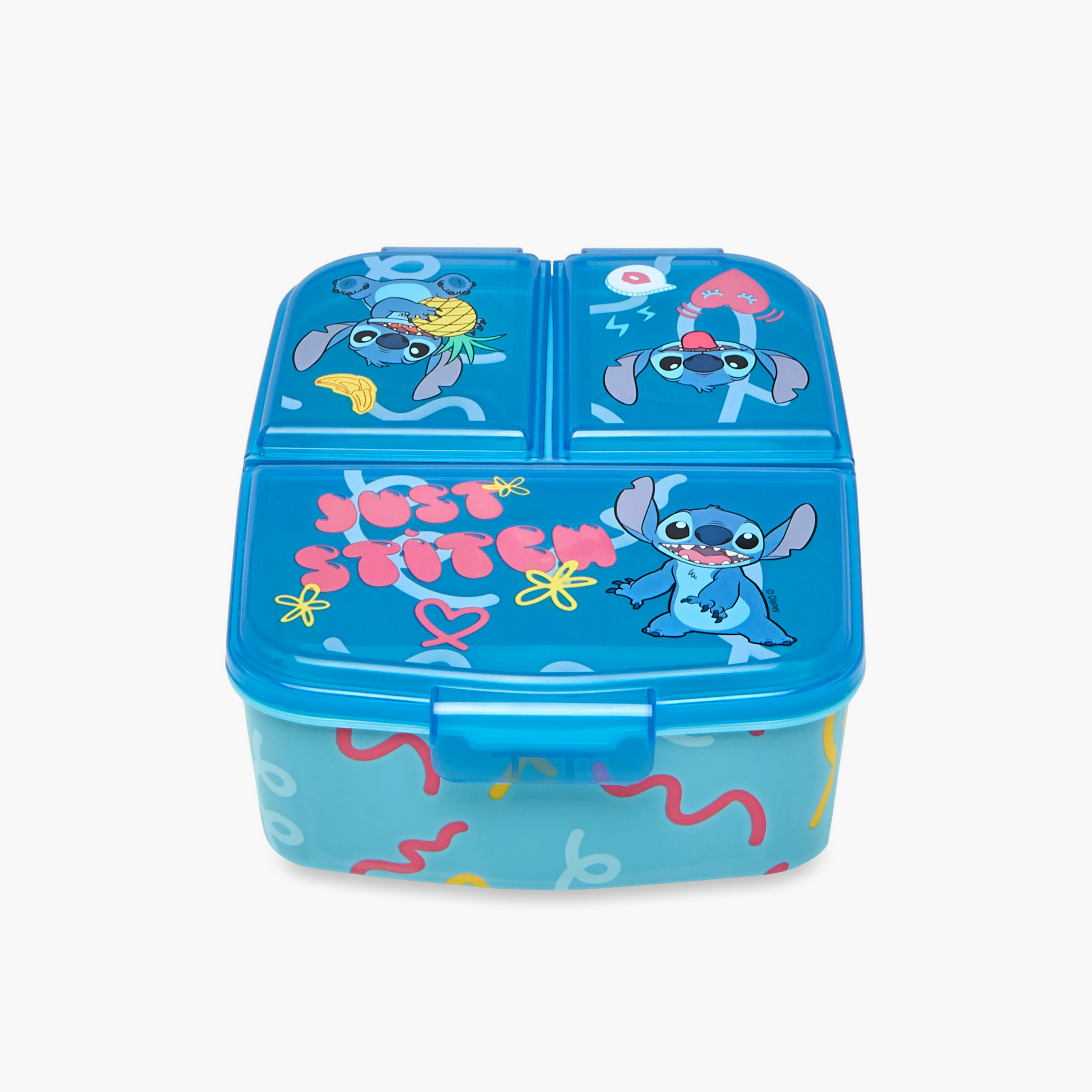 Disney Stitch Print 3-Compartment Sandwich Box-baby-feeding-mealtimeessentials-image-1