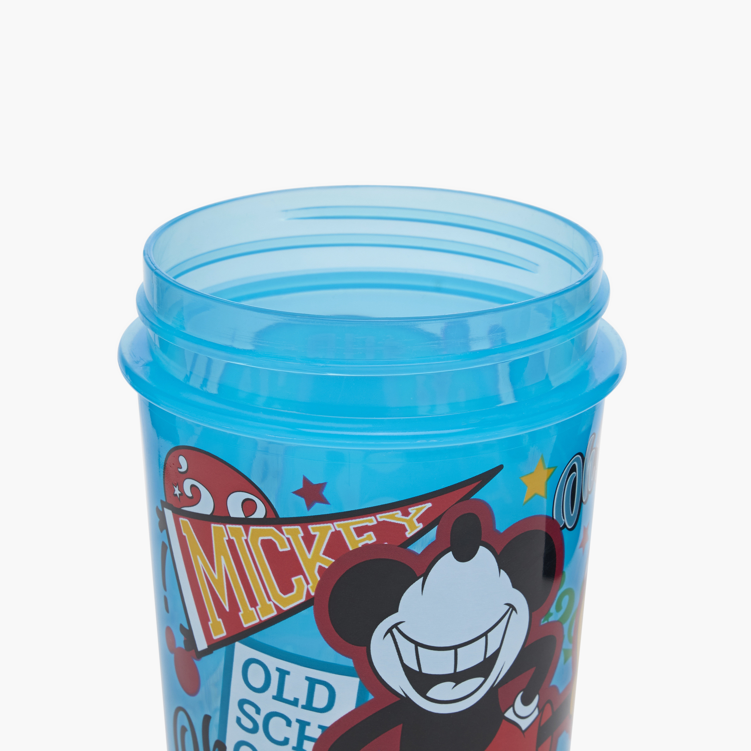 Disney Mickey Mouse Print Leakproof Tumbler with Silicon Straw - 465 ml-baby-feeding-mealtimeessentials-image-5