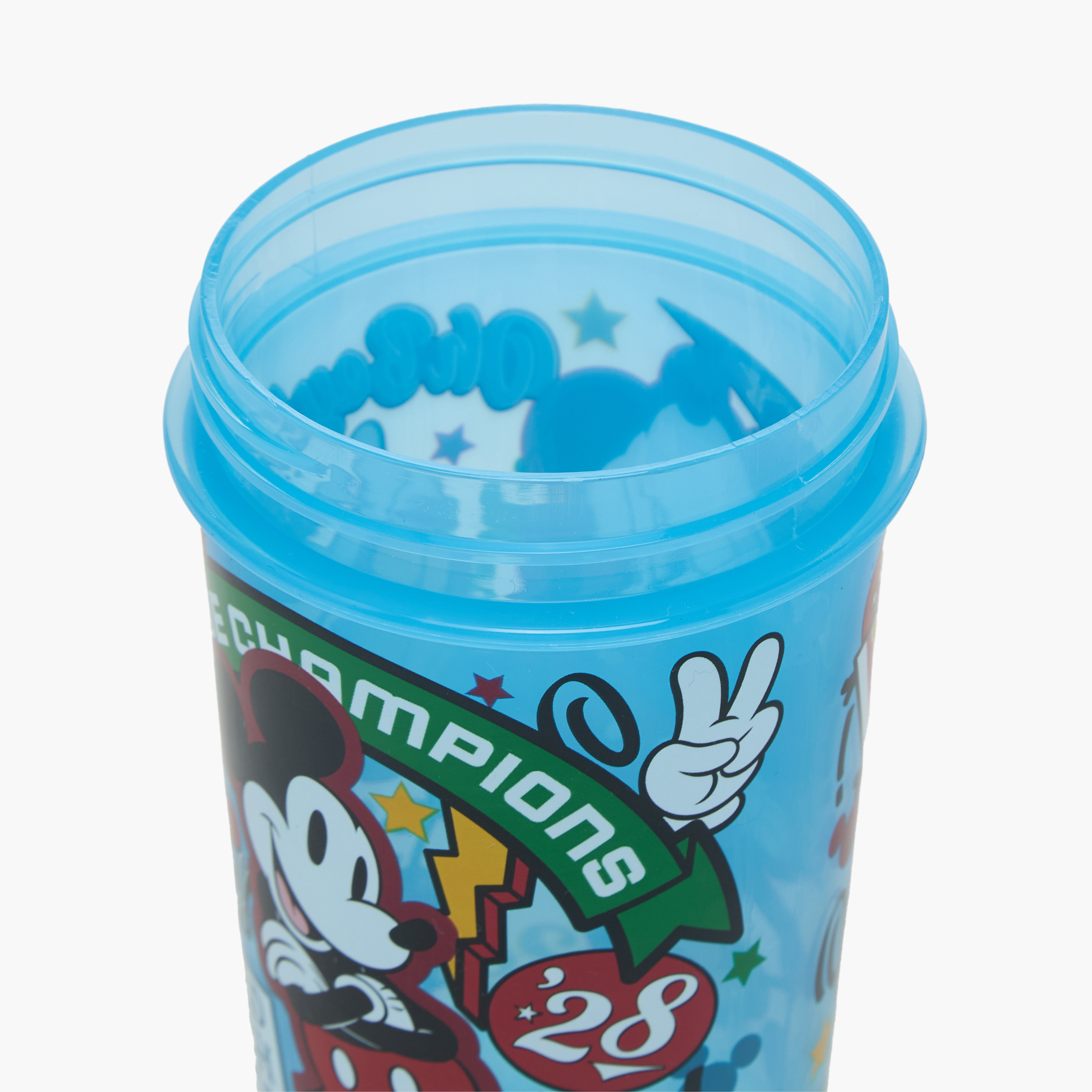 Disney Mickey Mouse Print Leakproof Tumbler with Silicon Straw - 465 ml-baby-feeding-mealtimeessentials-image-6