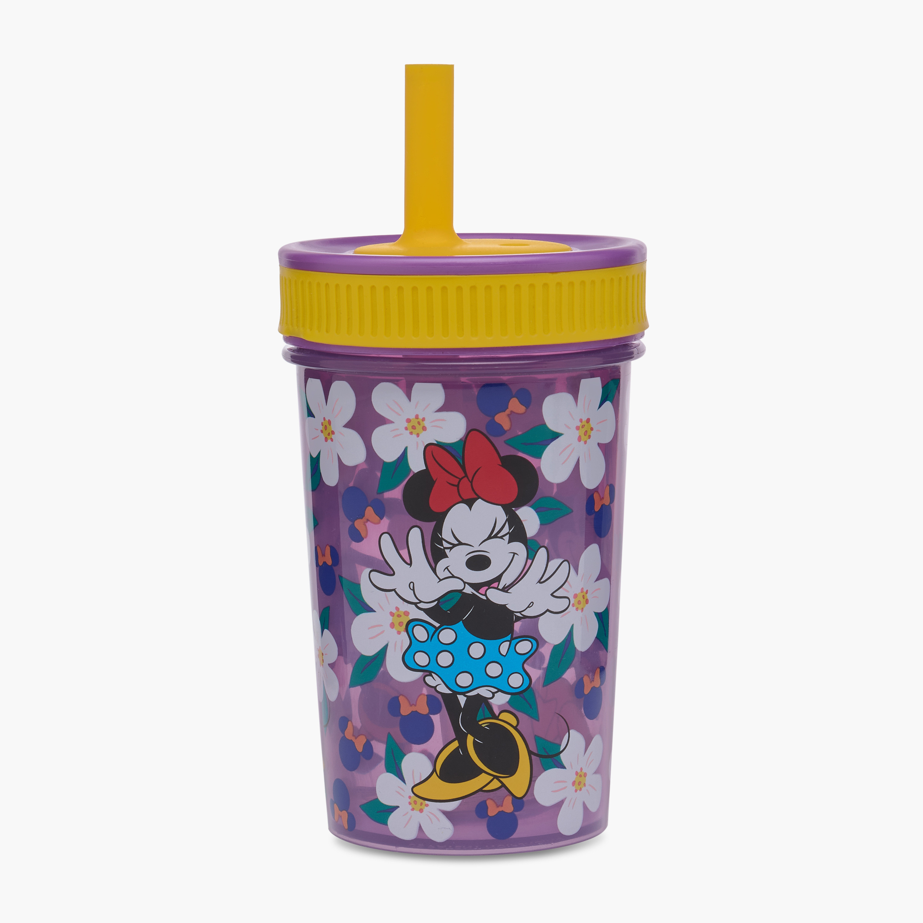 Disney Minnie Mouse Print Tumbler with Straw - 465 ml-baby-feeding-mealtimeessentials-image-1
