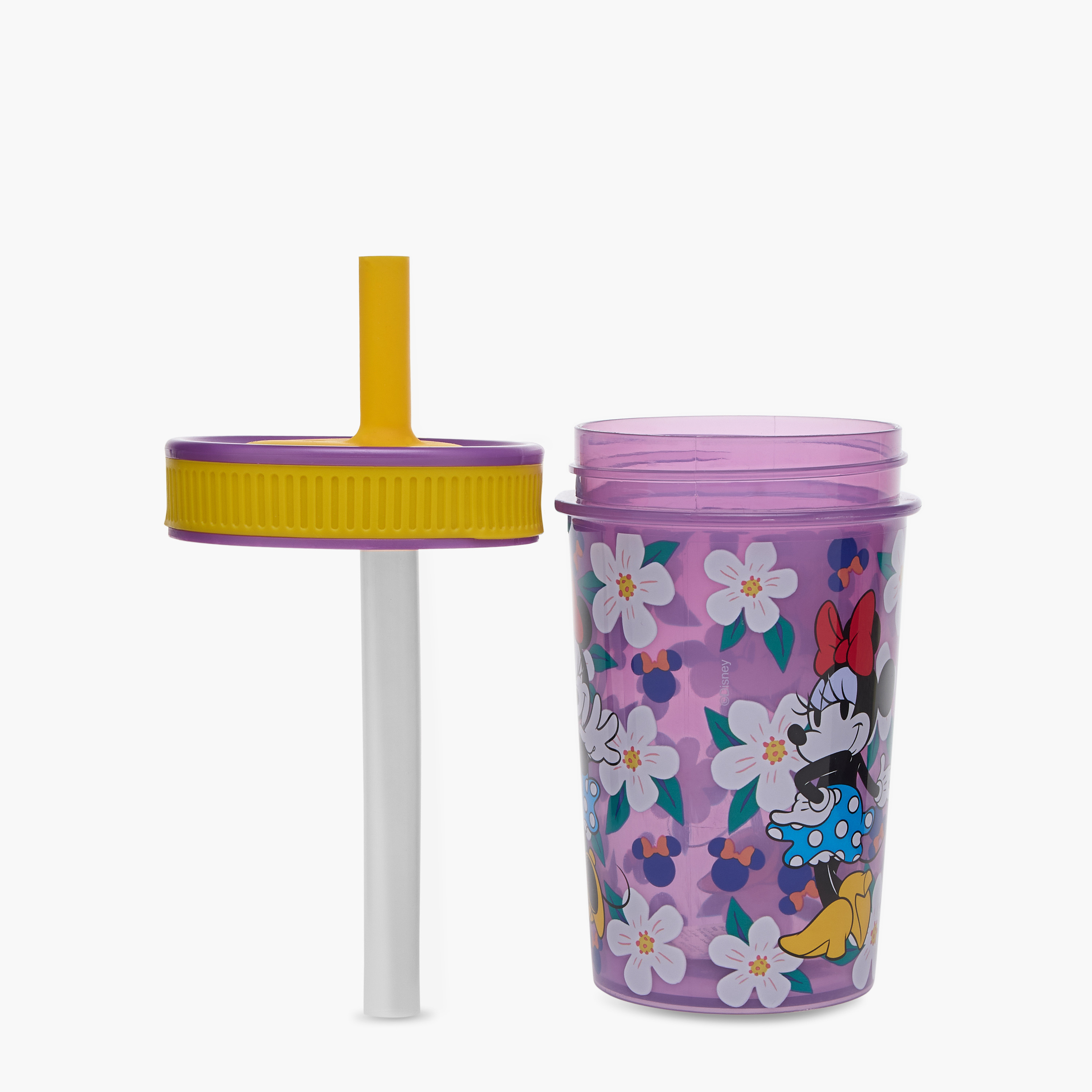 Disney Minnie Mouse Print Tumbler with Straw - 465 ml-baby-feeding-mealtimeessentials-image-2