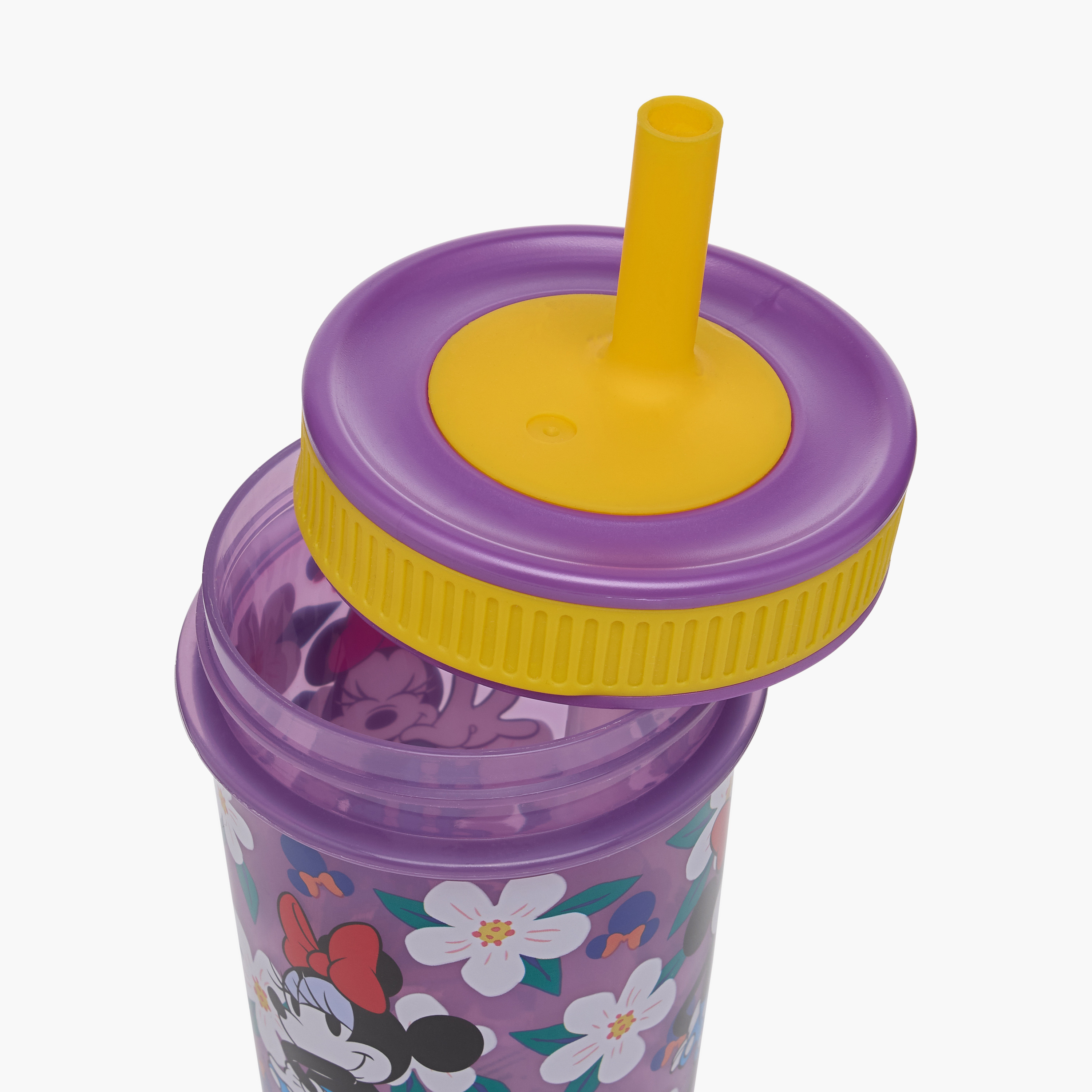 Disney Minnie Mouse Print Tumbler with Straw - 465 ml-baby-feeding-mealtimeessentials-image-4