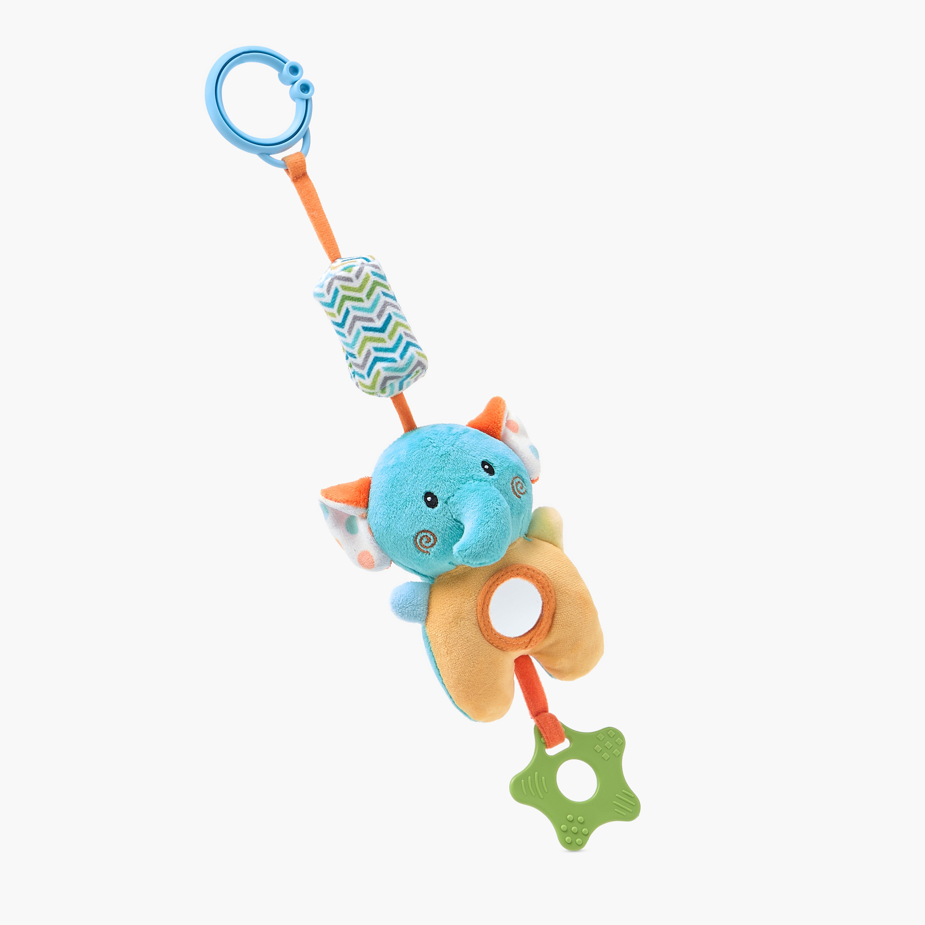 Juniors Hanging Elephant Silicone Teether-baby-feeding-teethers-image-1