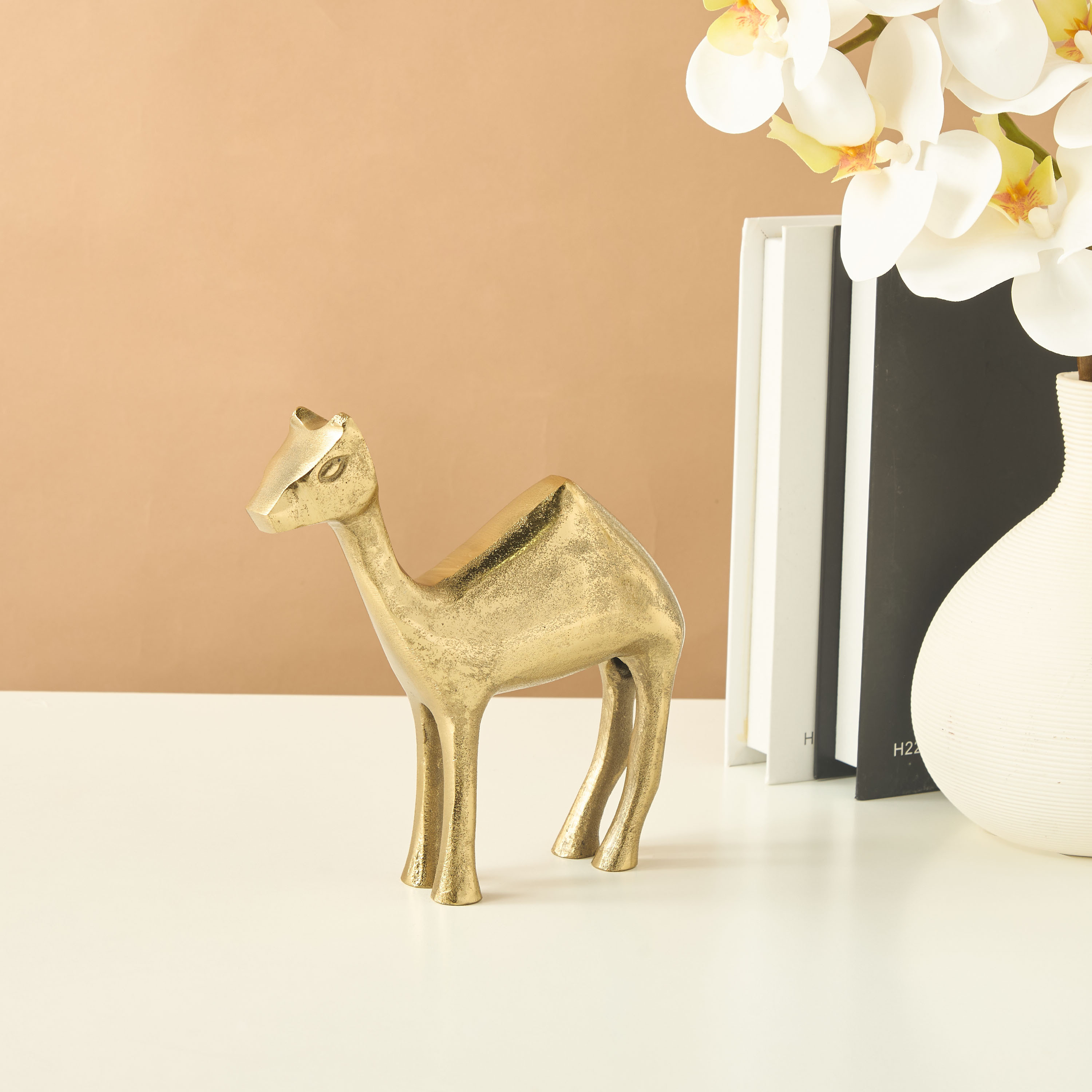 Decorative Aluminium Camel Sculpture-household-decor-decorativeobjectsandsculptures-image-1