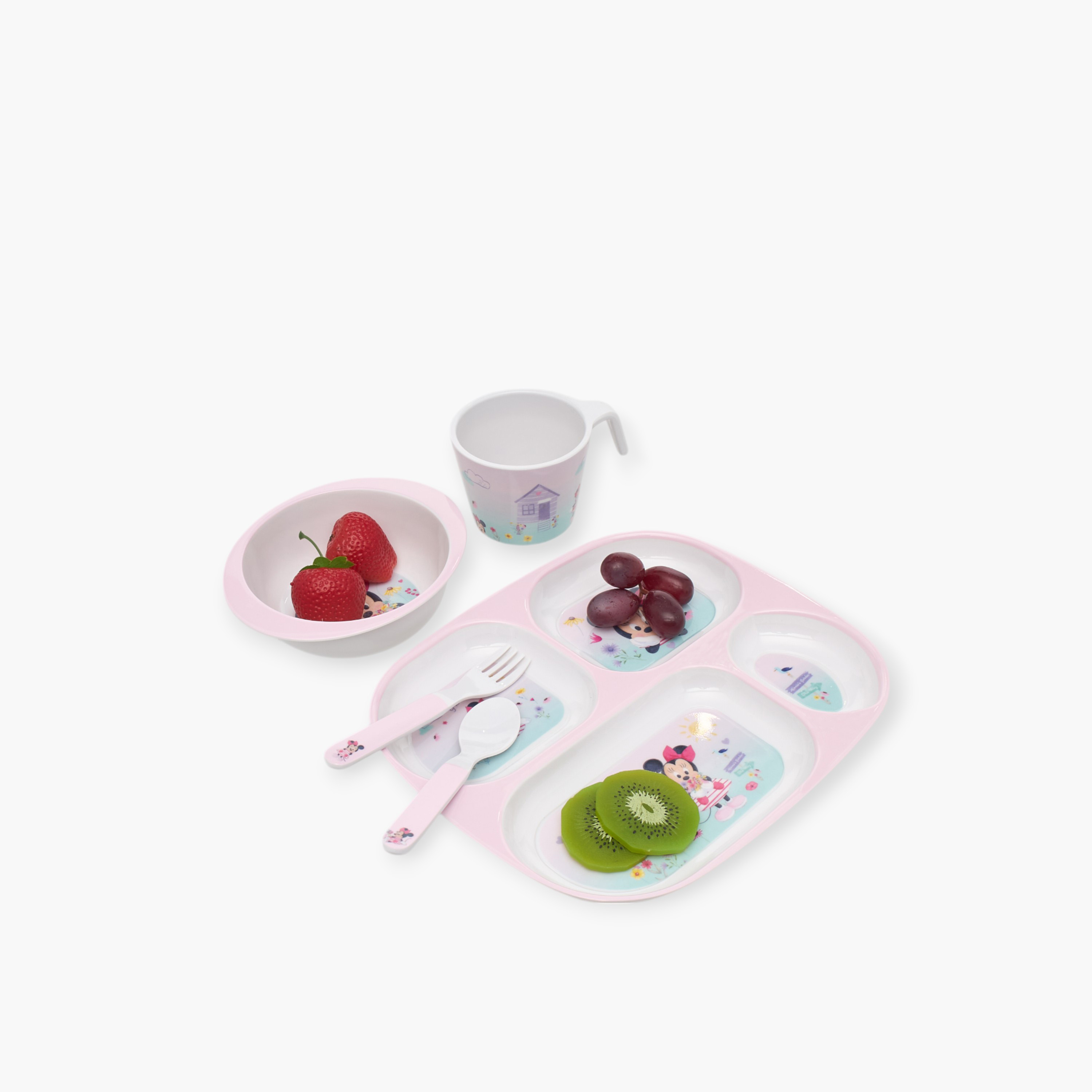 طقم عشاء ميلامين بطبعات ميكي ماوس من ديزني - 5 قطع-baby-feeding-mealtimeessentials-image-7
