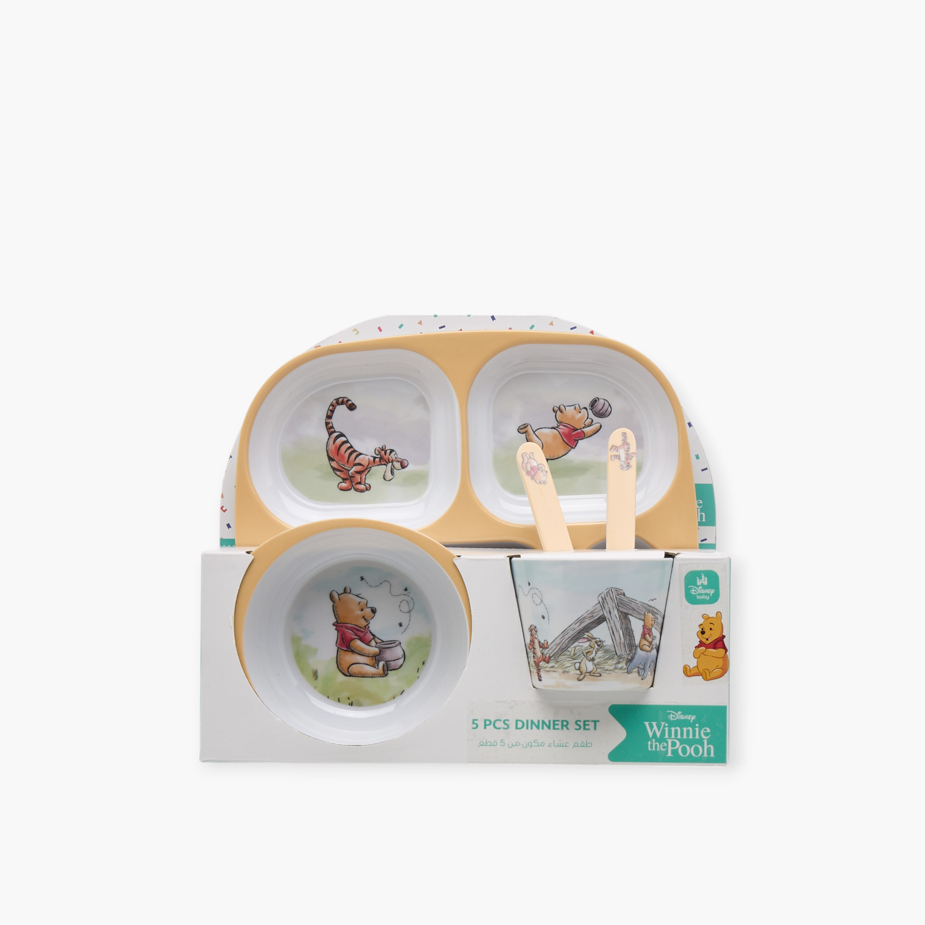 Disney Winnie the Pooh Print 5-Piece Melamine Dinner Set-baby-feeding-mealtimeessentials-image-7