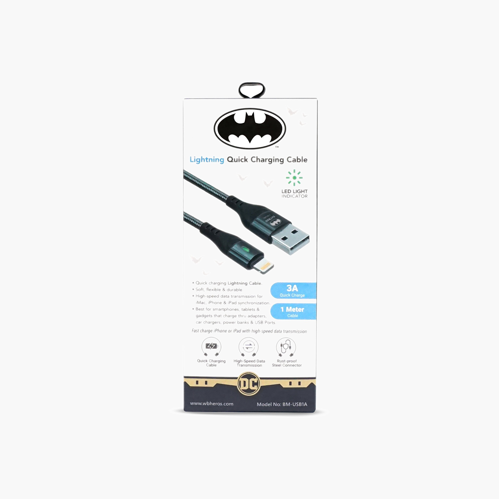 Touchmate Batman Lightning Charging Cable One Meter-electronics-accessories-image-1
