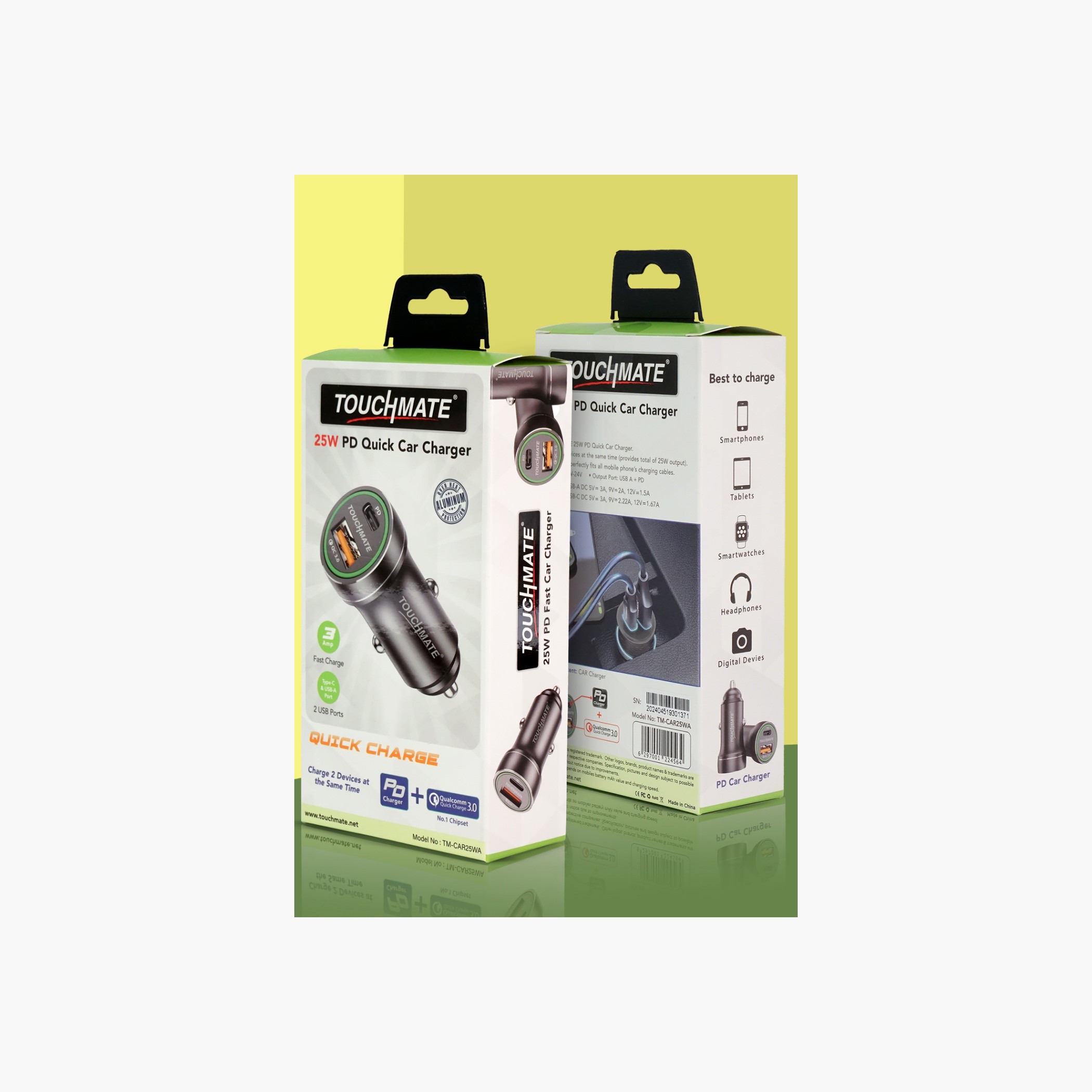 تاتش ميتشاحن سيارة بمنفذين مزدوجين-electronics-accessories-image-6