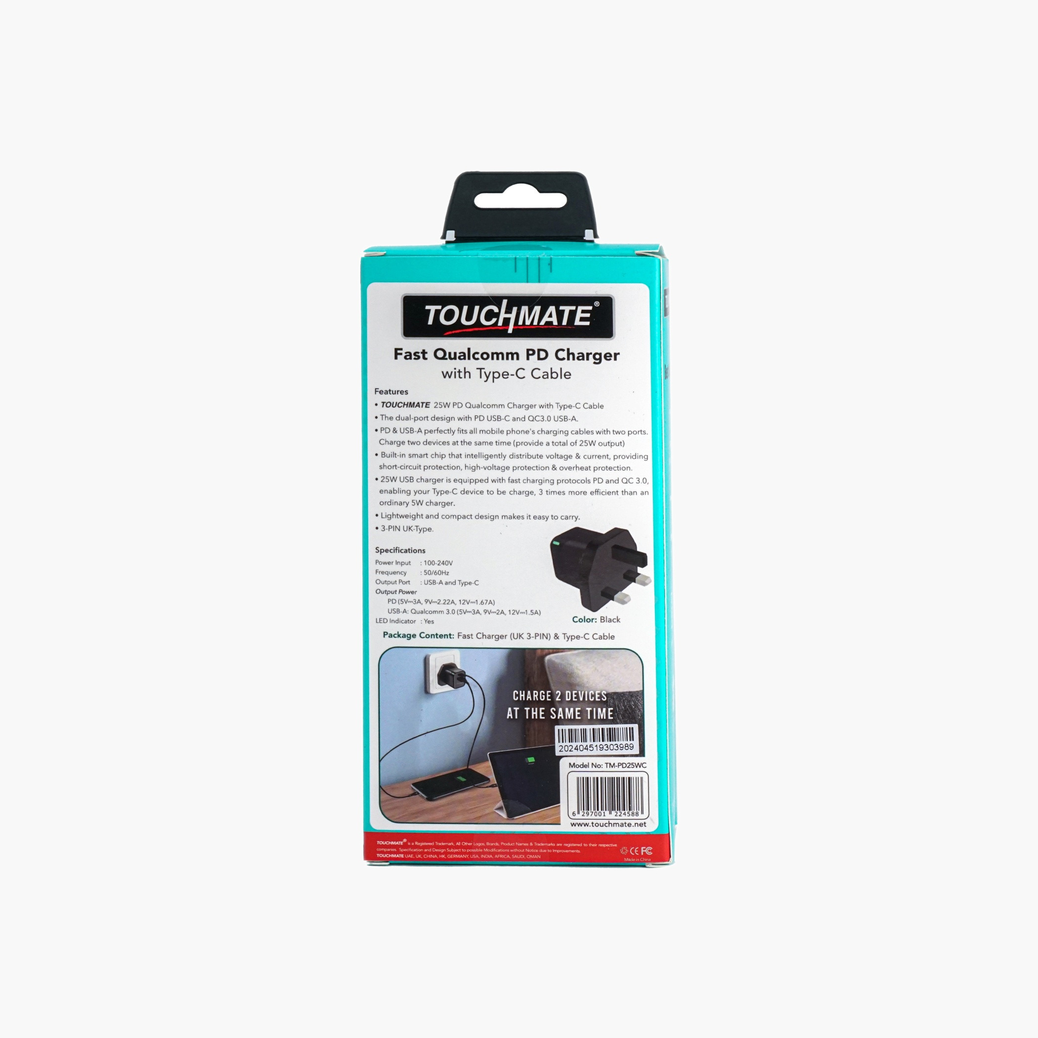 تاتش ميتشاحن حائط 25 واط-electronics-accessories-image-3