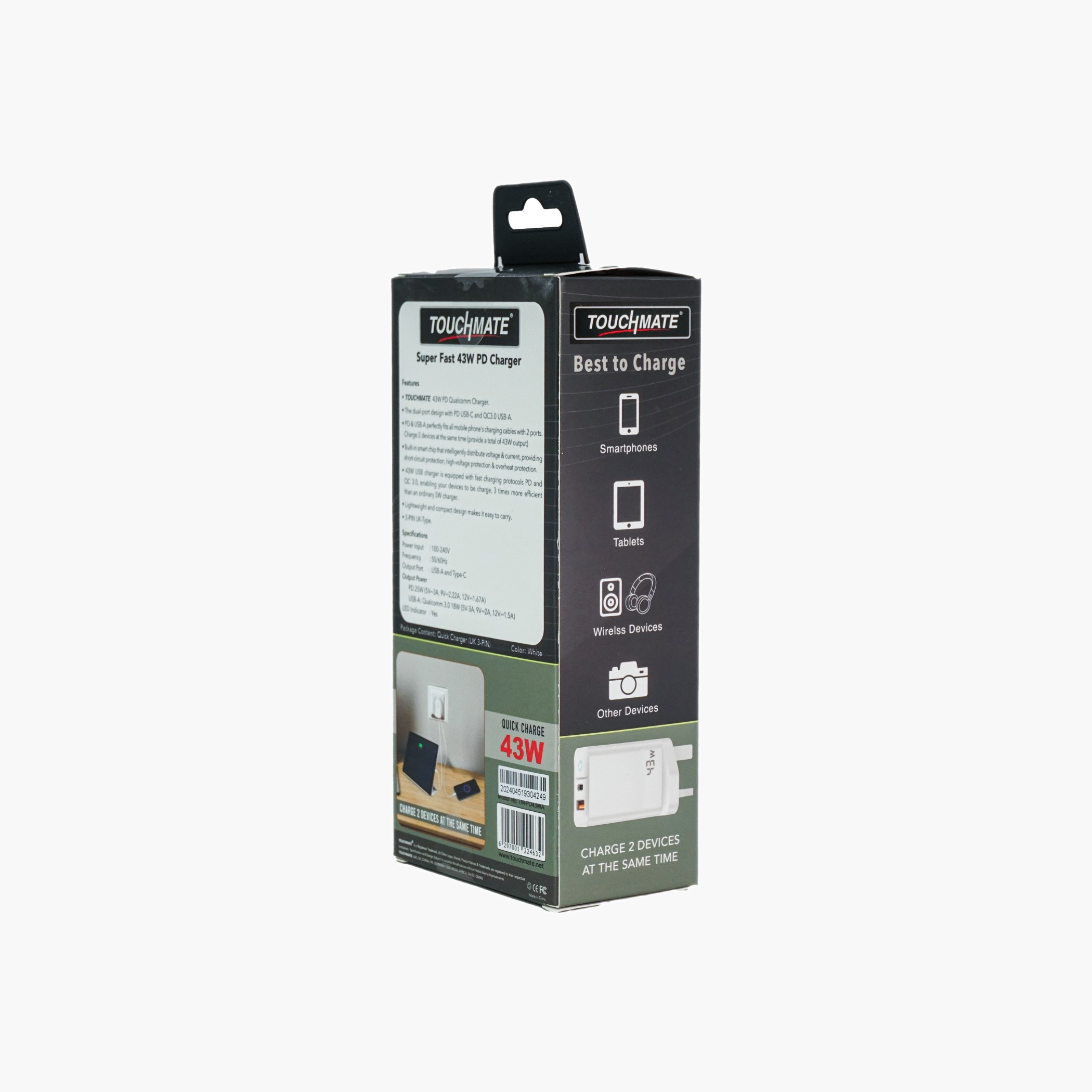 تاتش ميتشاحن حائط سريع الشحن-electronics-accessories-image-6