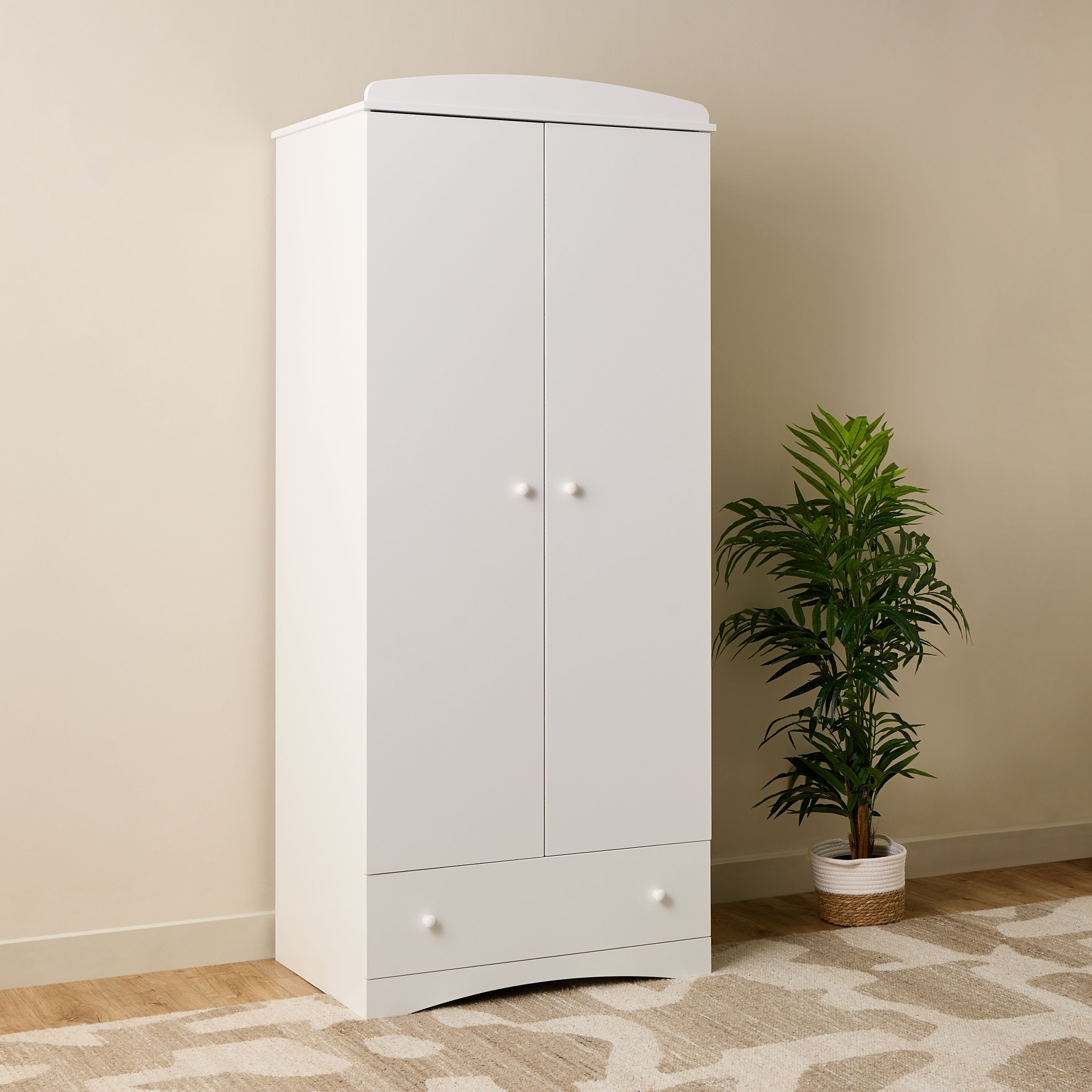Juniors 2-Door Wardrobe with Drawer-baby-nursery-furniture-wardrobesandstorage-image-1
