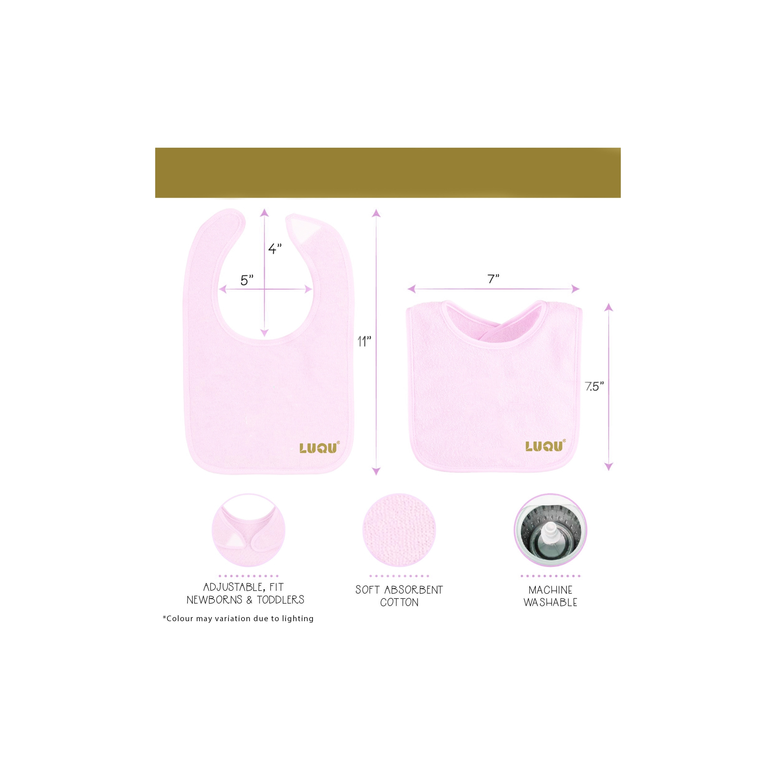 مريلة المقاومة للماء 3 قطع من لوكو-baby-feeding-bibs-image-3