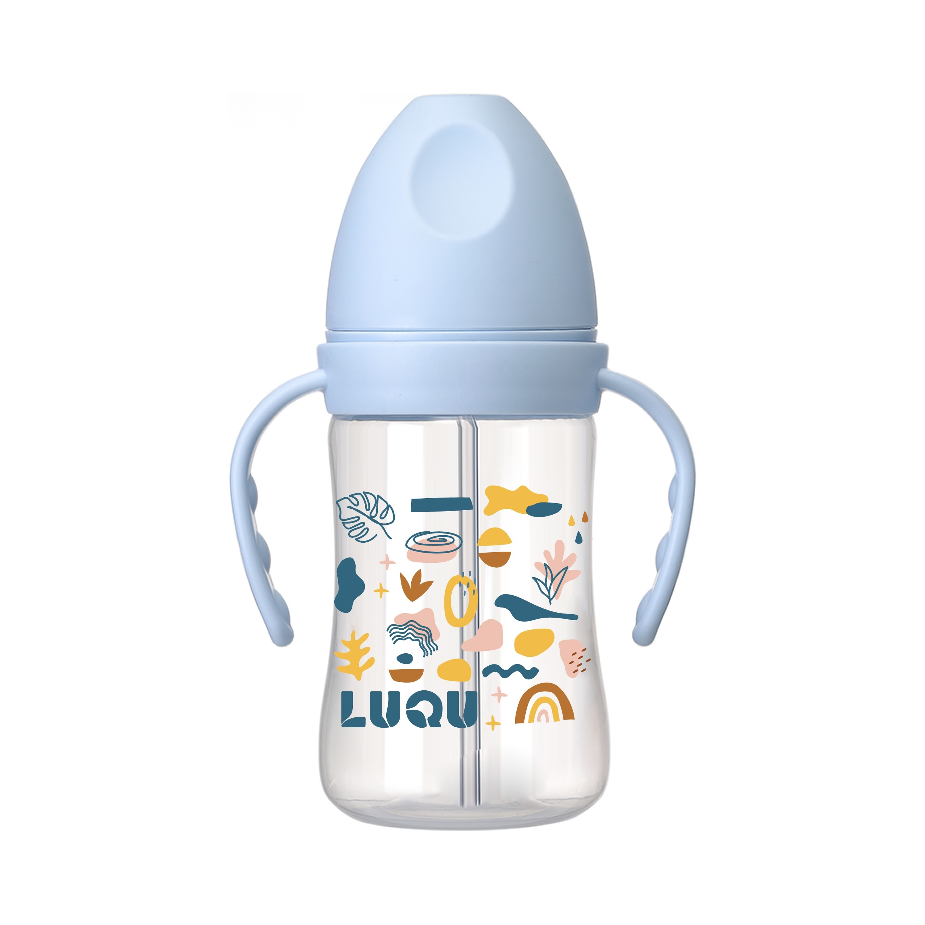Luqu Feeding Bottle with Handle - 240 ml-baby-feeding-feedingbottles-bottlesandteats-image-1