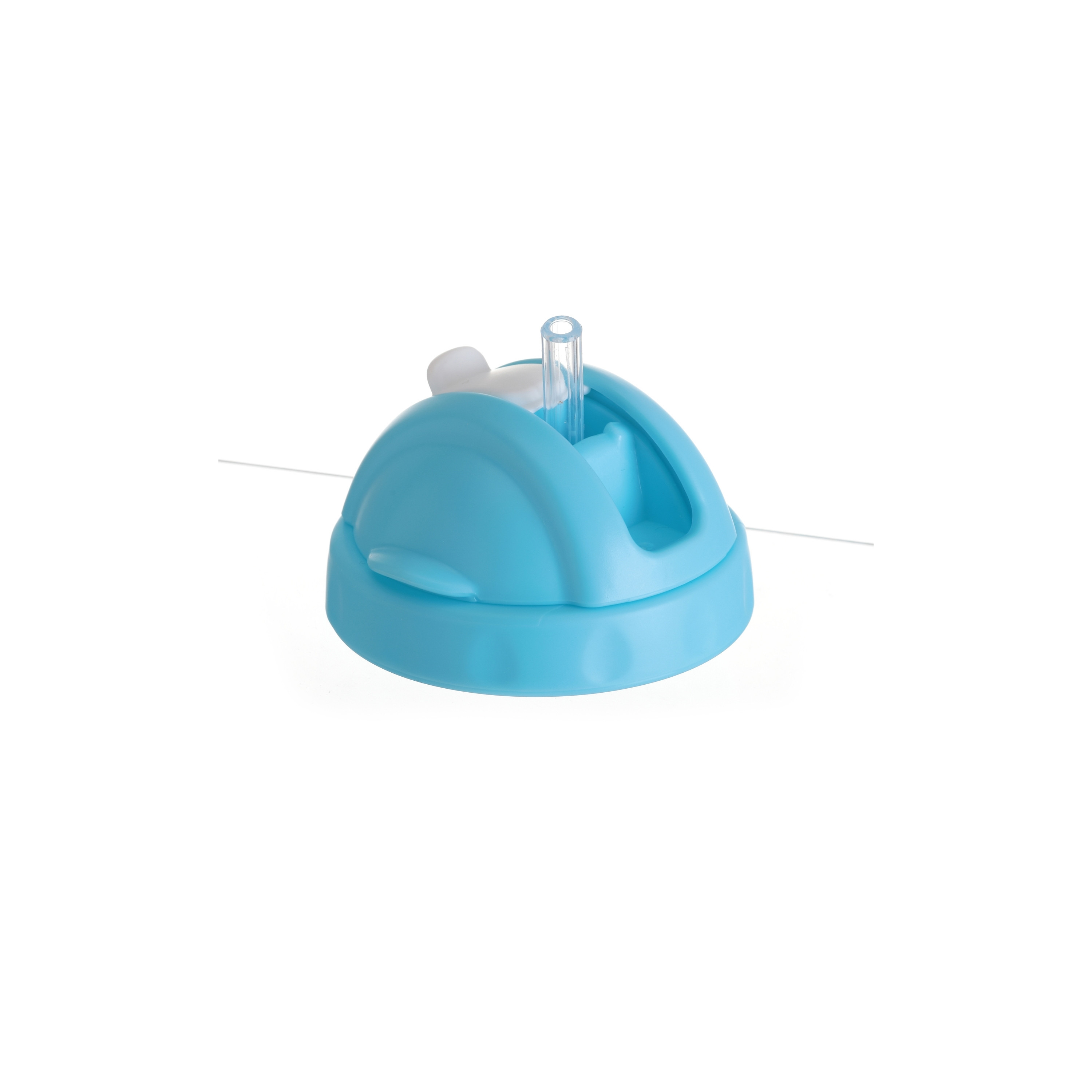 Luqu BPA Free Insulated Feeding Bottle with Straw - Blue - 340 ml-baby-feeding-mealtimeessentials-image-4
