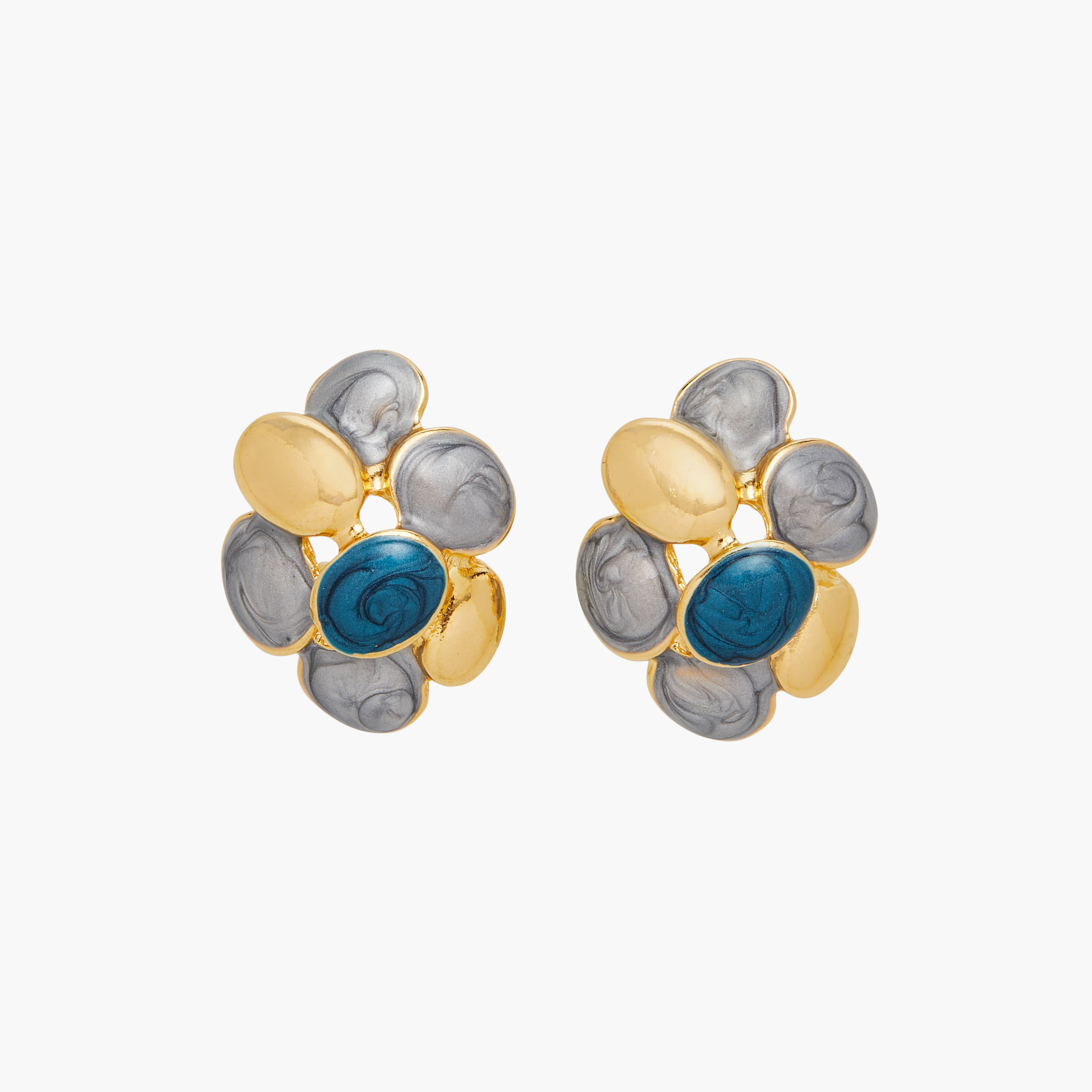 طقم عقد مزين بدلاية أزهار مع حلق-women-watchesandjewellery-jewellery-jewellerysets-image-6