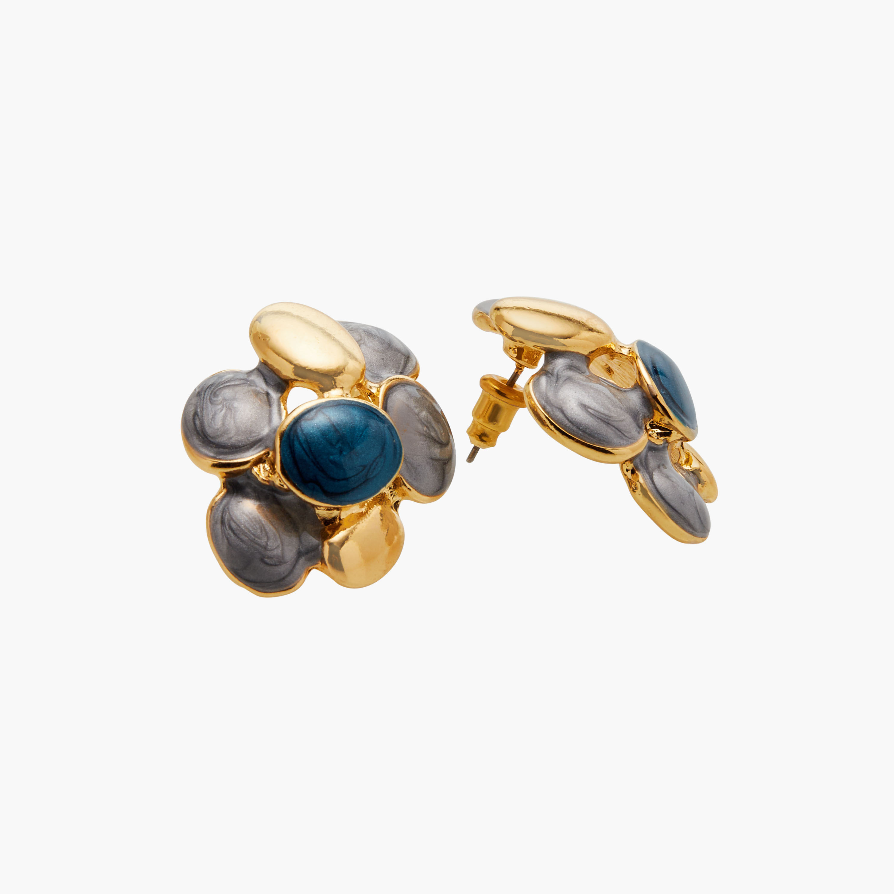طقم عقد مزين بدلاية أزهار مع حلق-women-watchesandjewellery-jewellery-jewellerysets-image-8