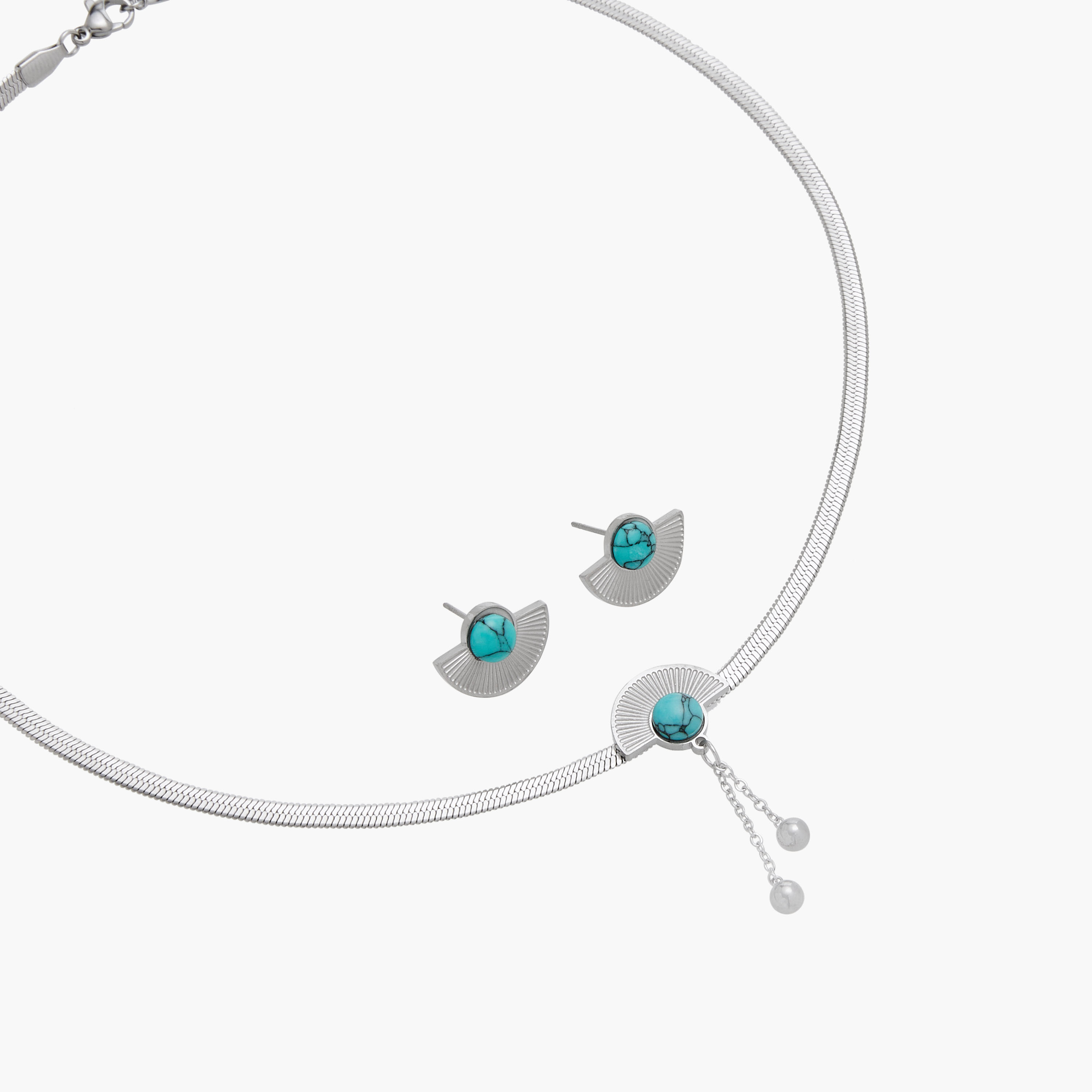 Embellished Pendant Necklace and Earrings Set-women-watchesandjewellery-jewellery-jewellerysets-image-3