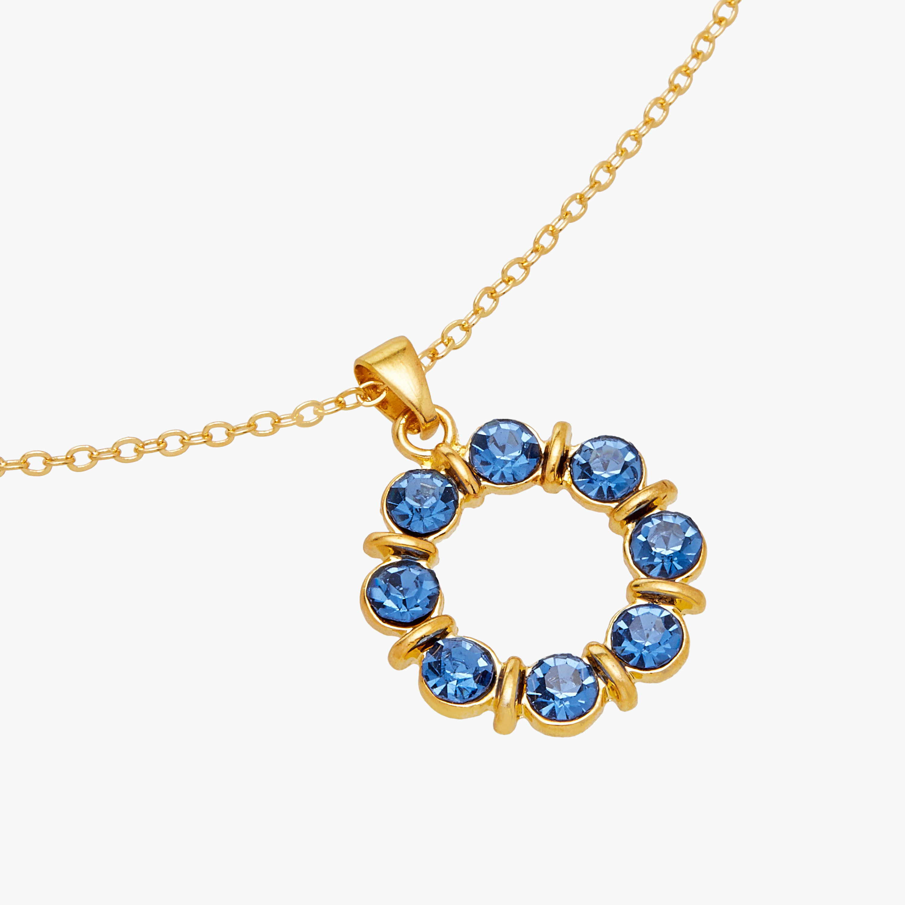 طقم حلق وعقد بدلاية بتزيينات زيركون-women-watchesandjewellery-jewellery-jewellerysets-image-5