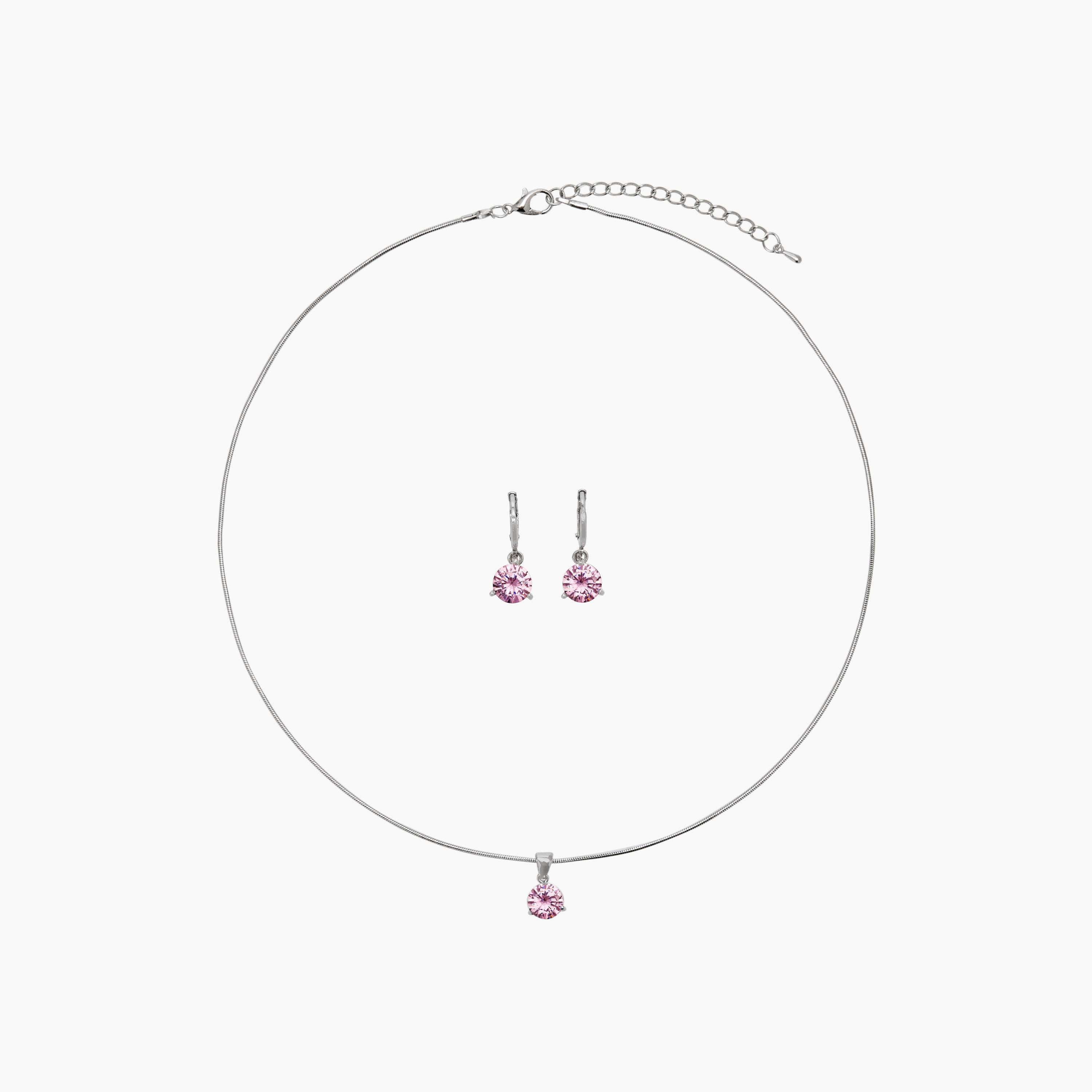 طقم حلق وعقد بدلاية مزينة-women-watchesandjewellery-jewellery-jewellerysets-image-1