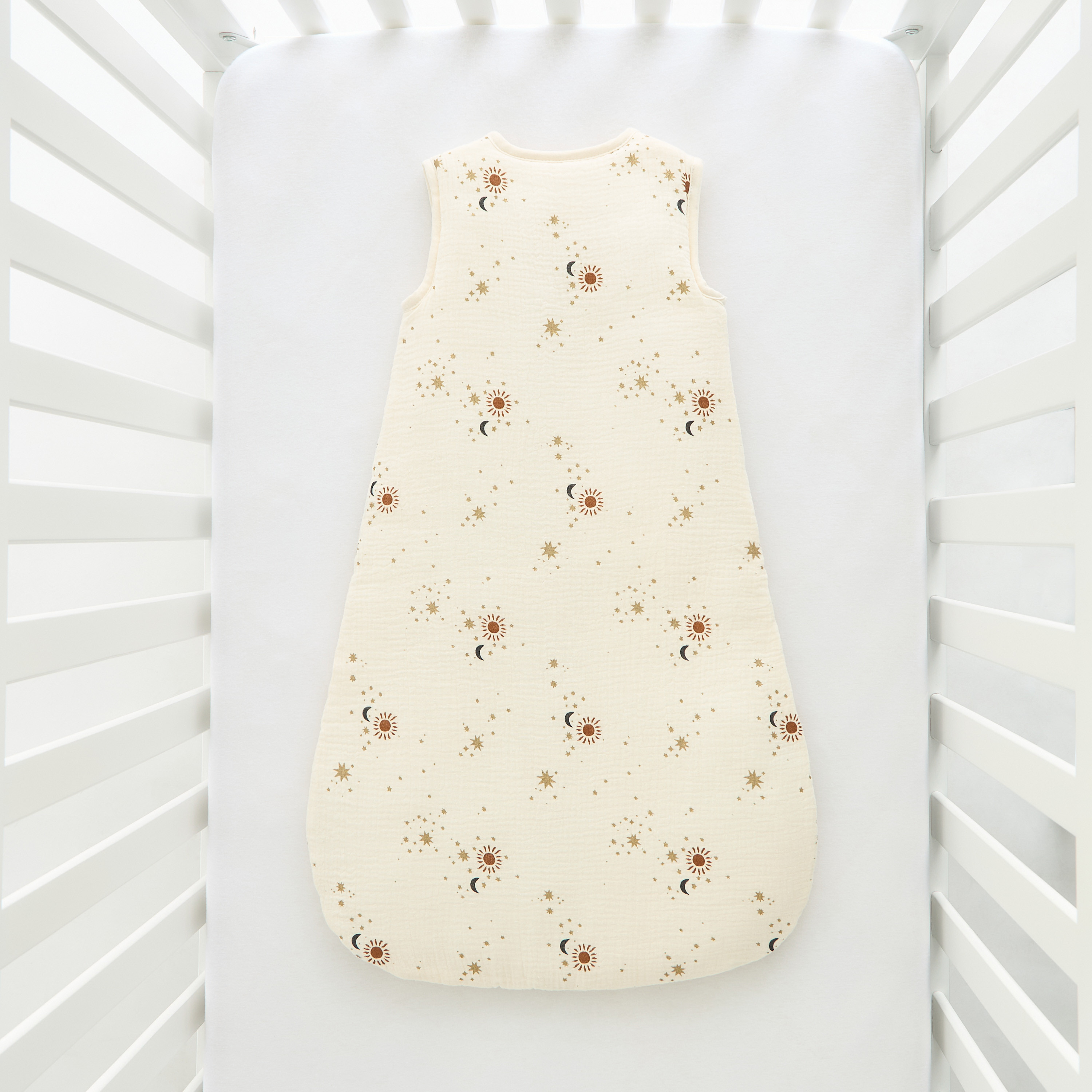 Giggles Muslin Printed 2 TOG Sleeping Bag with Zip Closure-baby-nursery-blanketsandswaddles-swaddlesandsleepingbags-image-3
