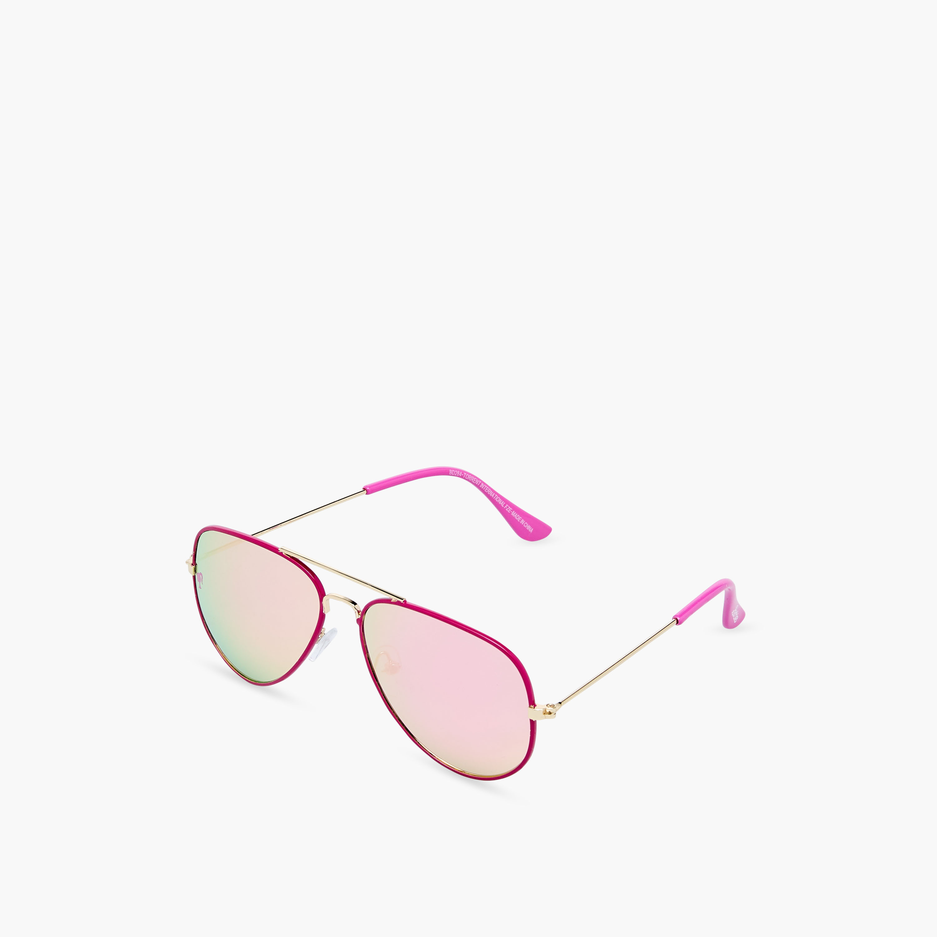 نظارة شمسية معدنية بإطار كامل سادة وعدسات ملونة ووسادات أنف من باربي-girls-accessories-sunglasses-image-1