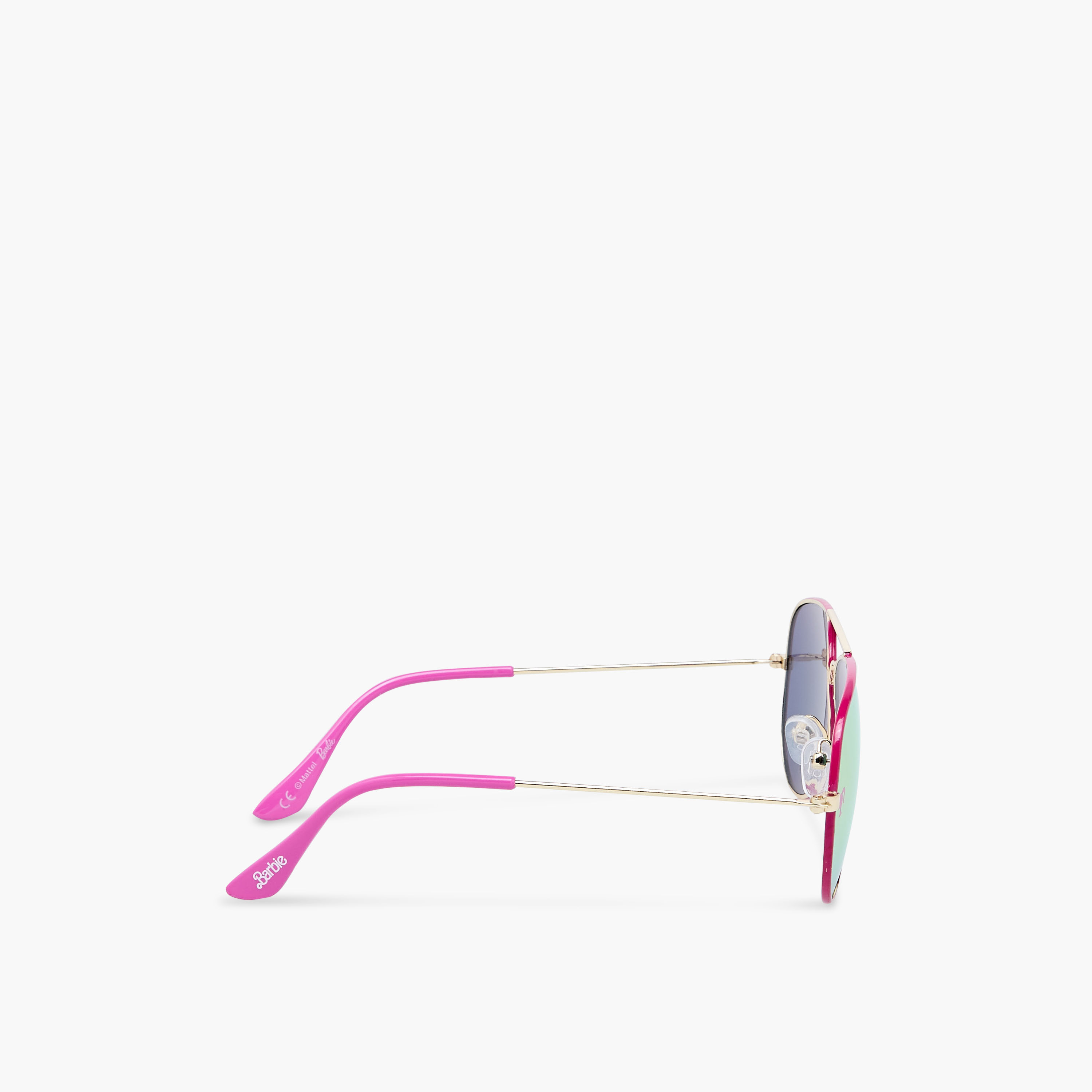 نظارة شمسية معدنية بإطار كامل سادة وعدسات ملونة ووسادات أنف من باربي-girls-accessories-sunglasses-image-3