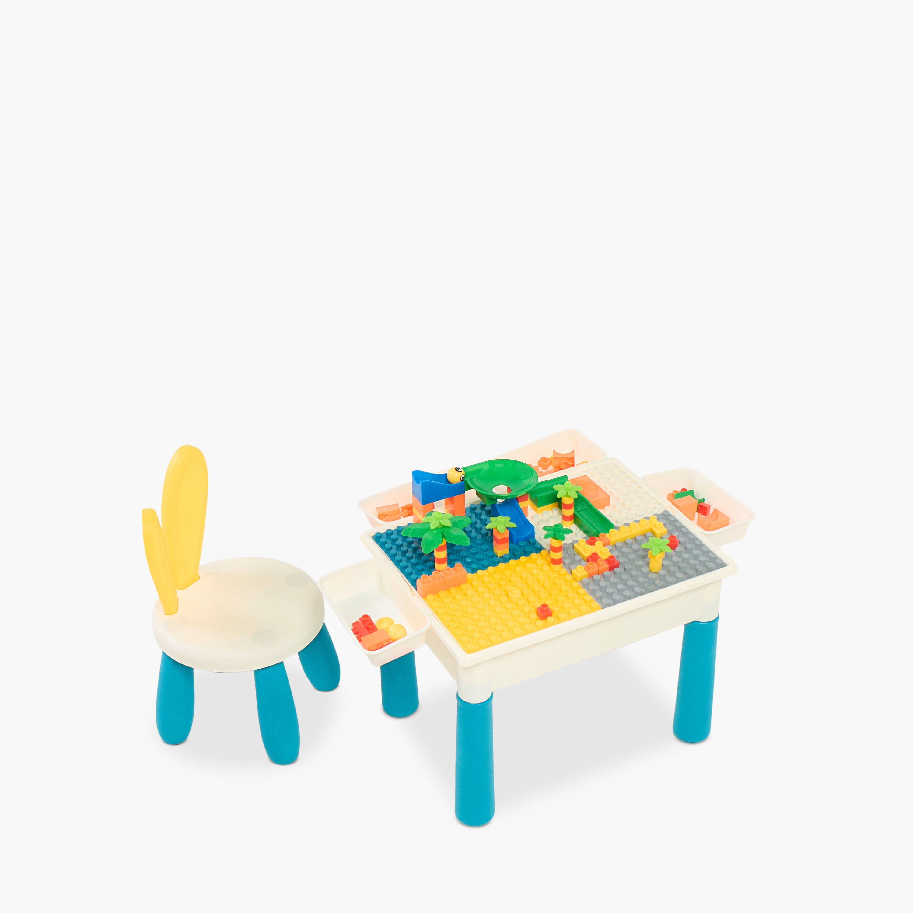 Building Block Table with Chair and 108 Blocks-baby-nursery-furniture-chairsandtables-image-1