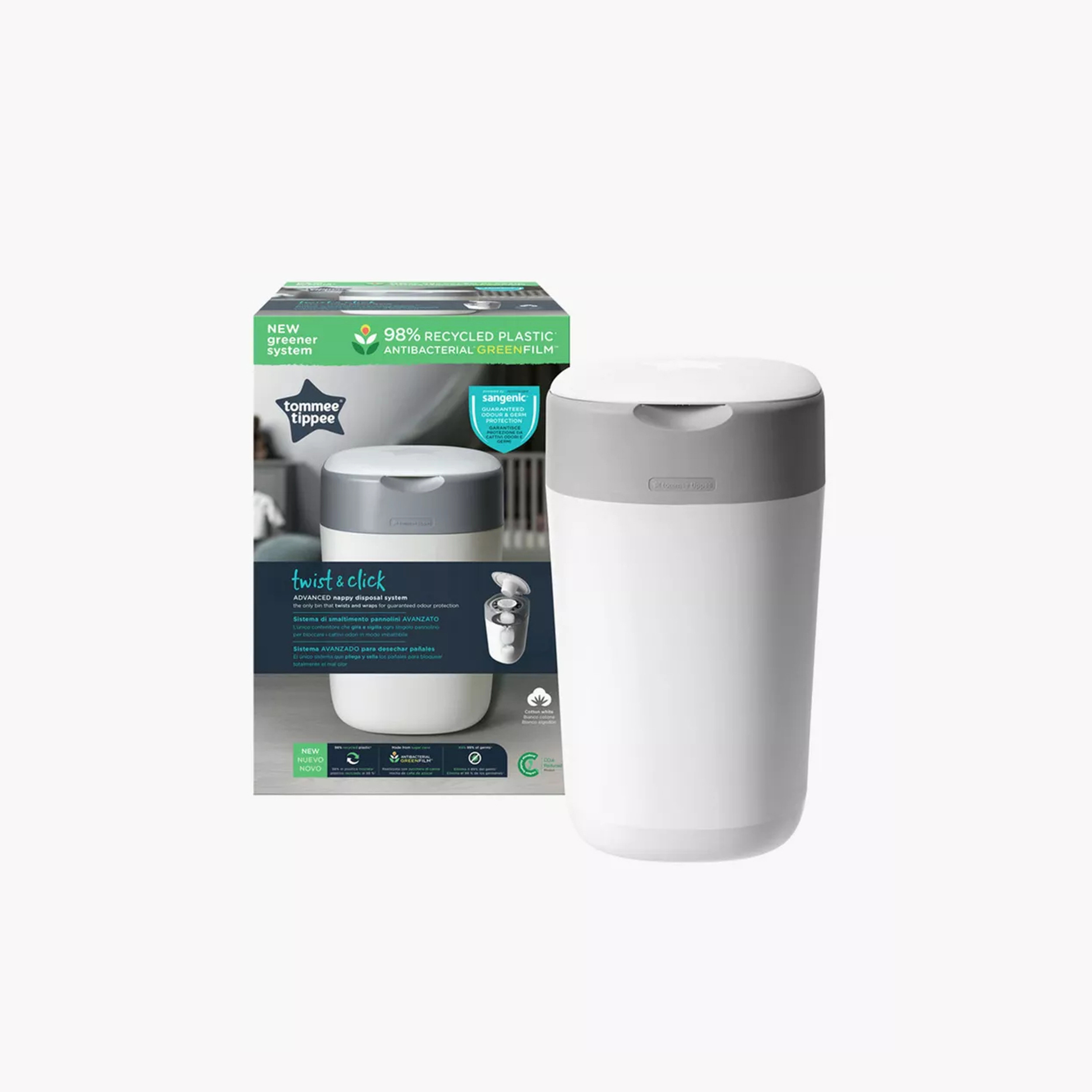 صندوق الحفاضات المتقدمة تويست اند كليك مع علبة إعادة التعبئة من تومي تيبي-baby-diapering-binsandrefills-image-5