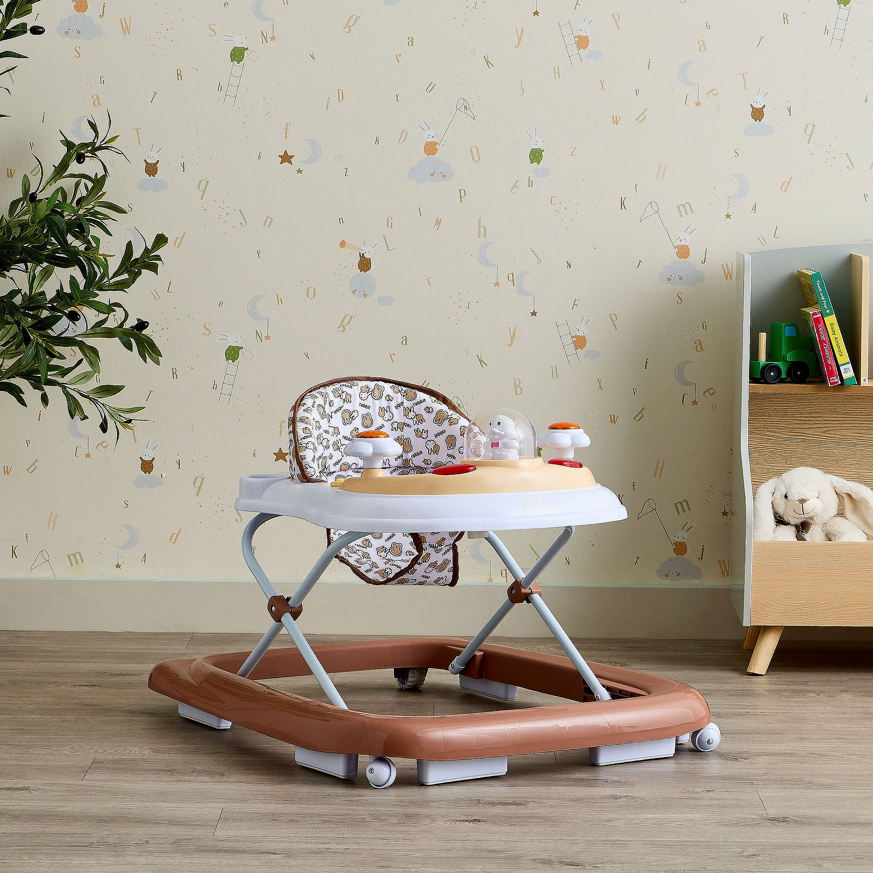 Little Bloomers Jovie Foldable Baby Walker with 3-Level Height Adjustment-baby-infantactivity-walkers-image-1