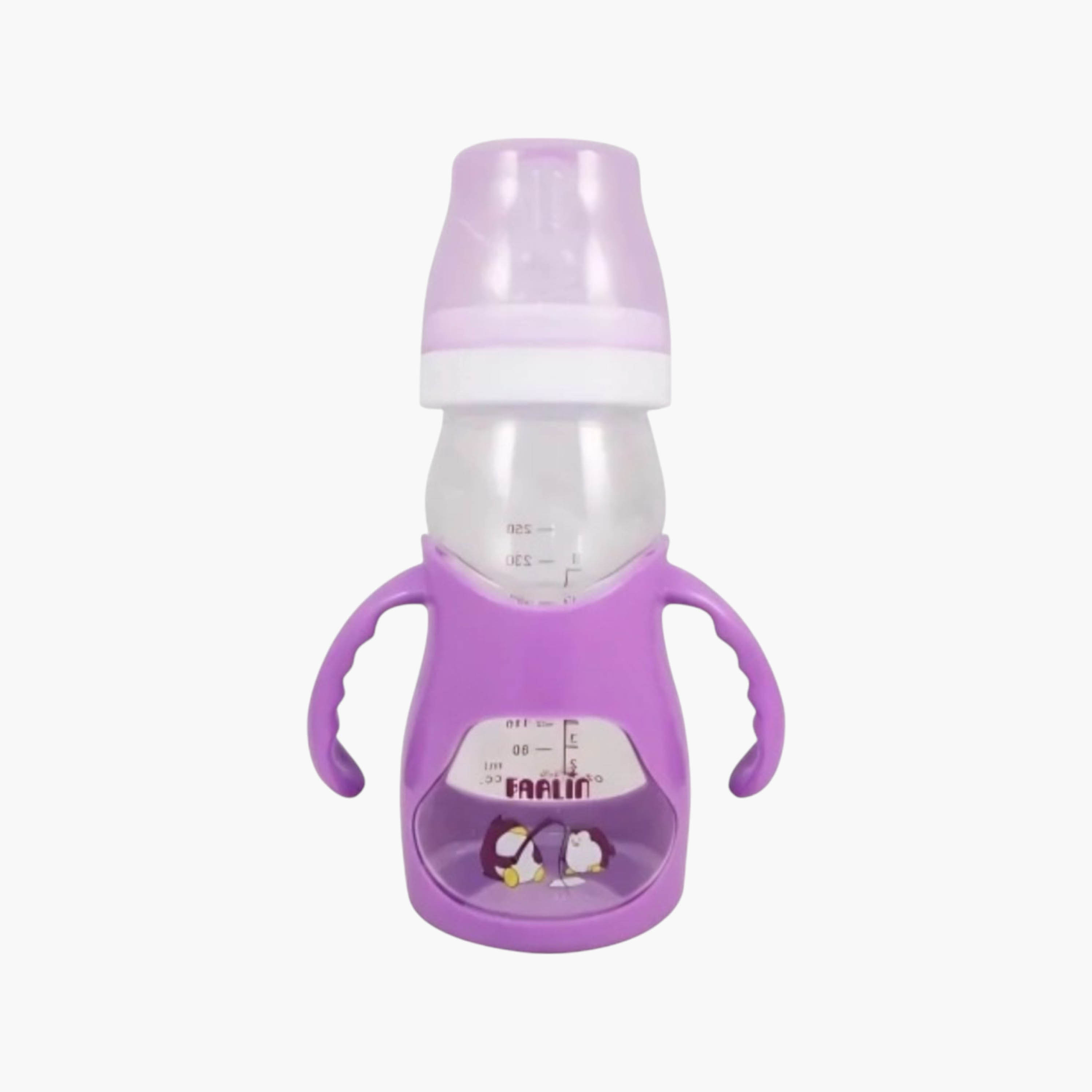 زجاجة رضاعة  بزاوية خالية من مادة BPA مع مقبض من فارلين - 180-baby-feeding-feedingbottles-bottlesandteats-image-1