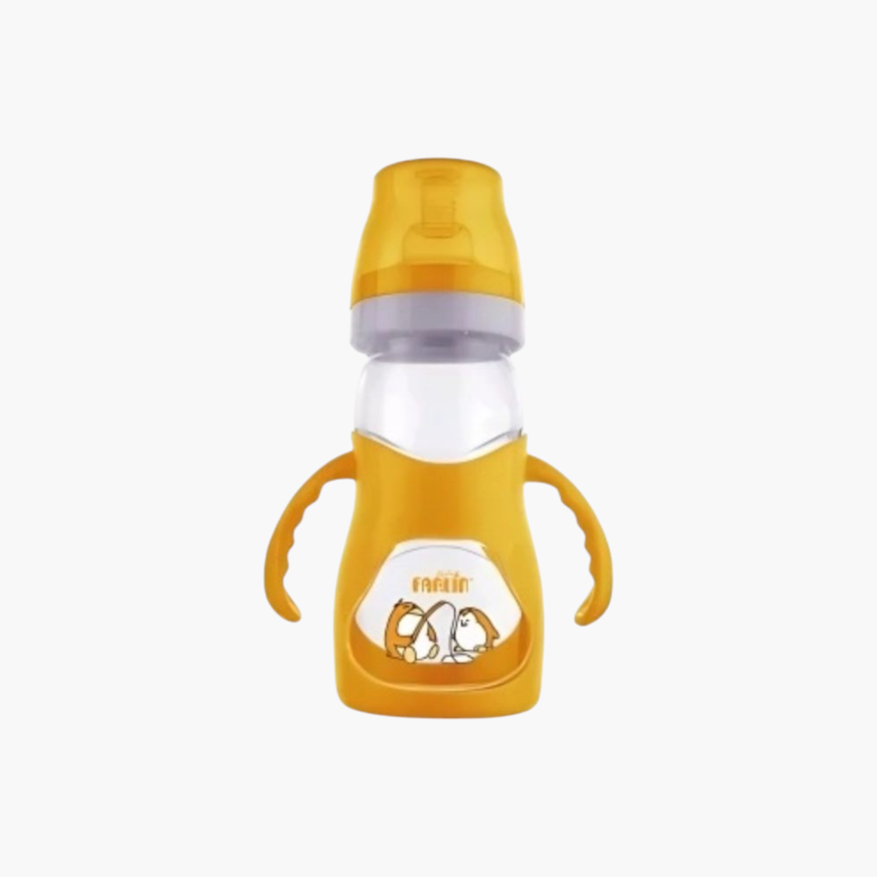 Farlin BPA Free Angle Feeding Bottle with Handle - 270 ml-baby-feeding-feedingbottles-bottlesandteats-image-1
