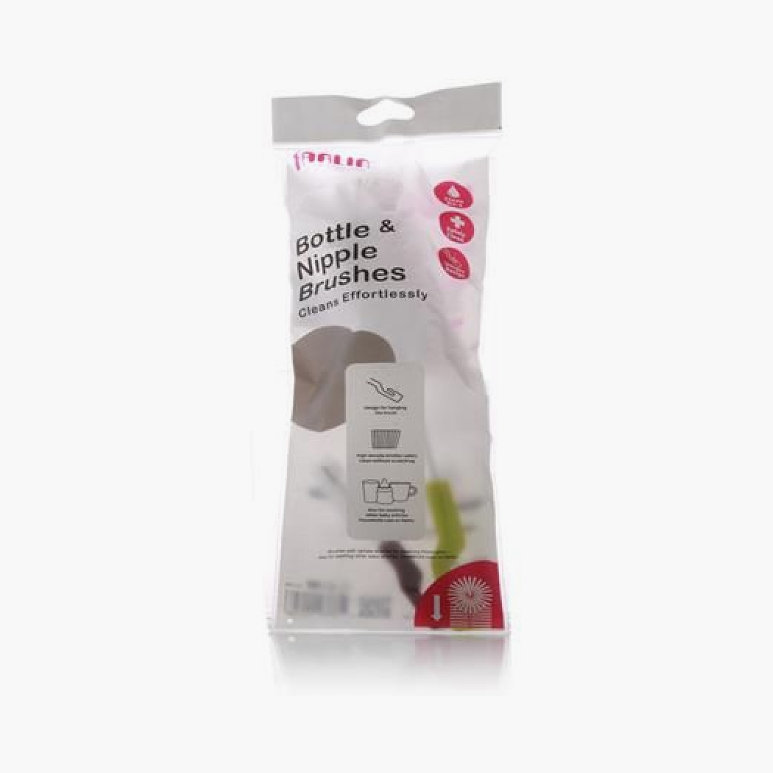 Farlin 2-Piece Bottle & Nipple Brushes-baby-feeding-accessories-image-2