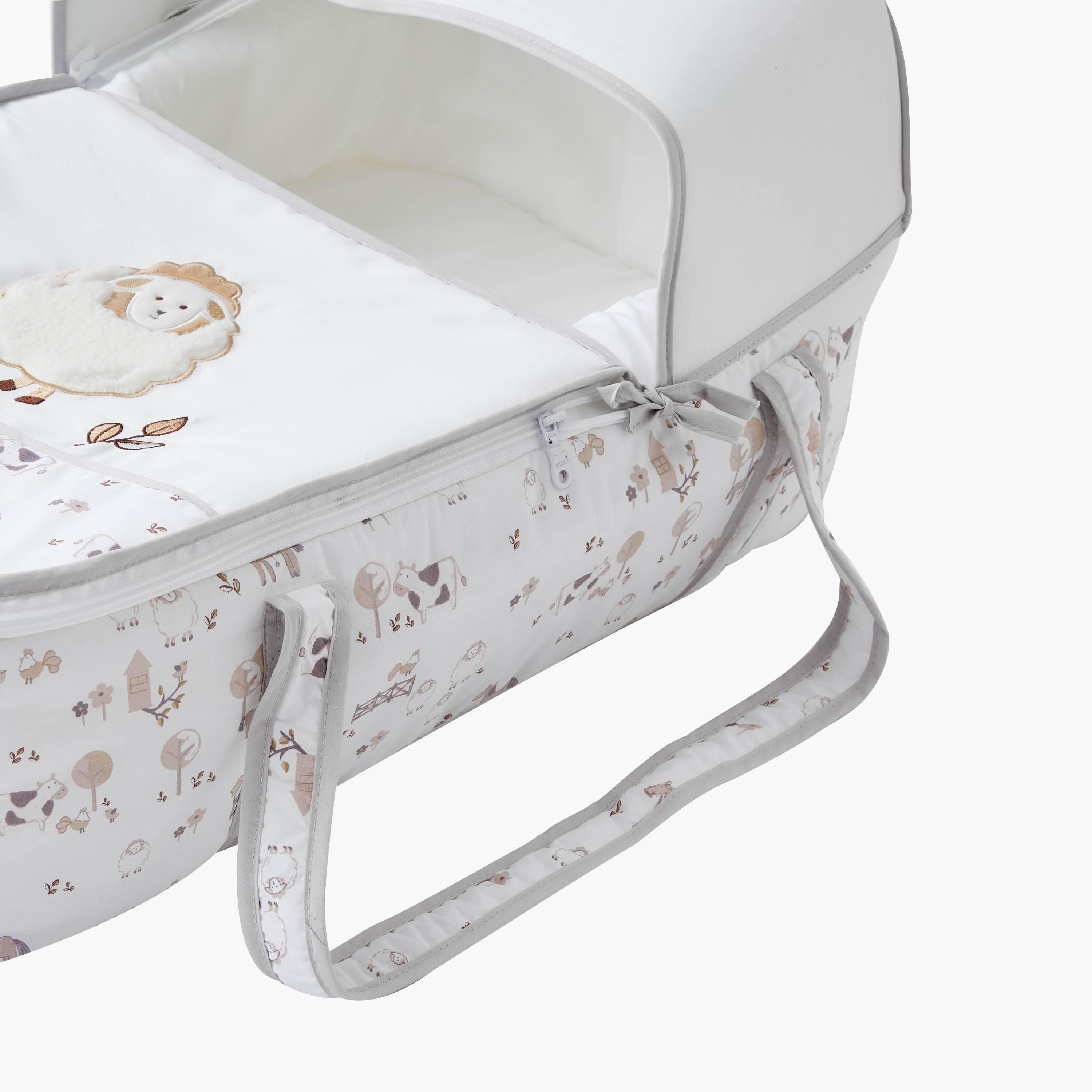 Juniors Jesse Printed Carry Cot with Canopy-baby-gear-carrycots-image-8
