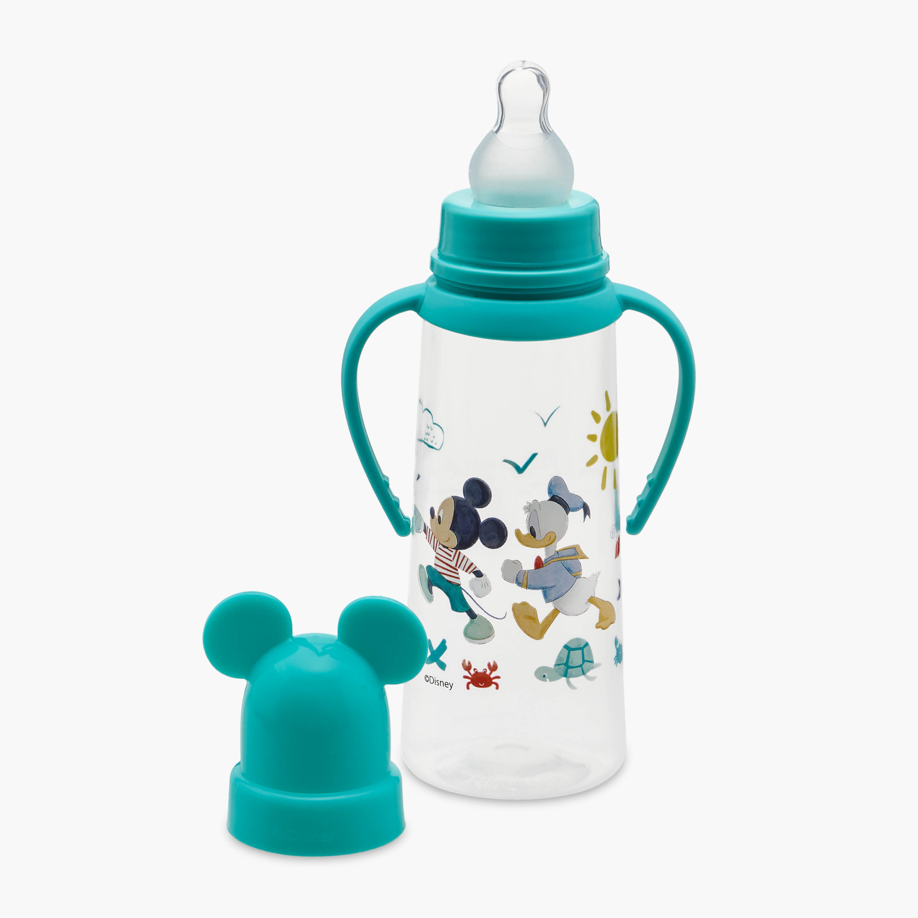 Disney Mickey Mouse and Donald Duck Print Feeding Bottle with Handle-baby-feeding-feedingbottles-bottlesandteats-image-9