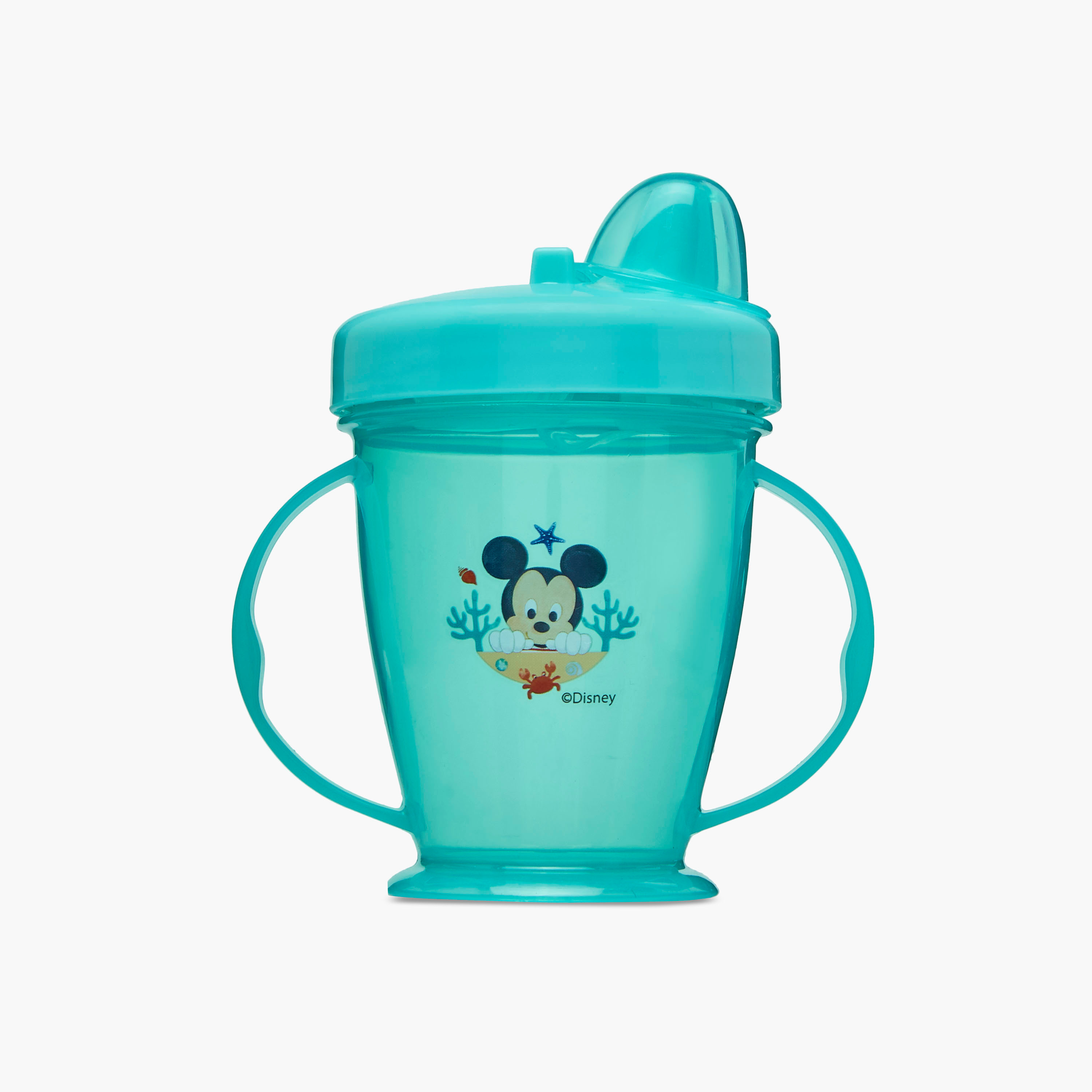 Disney Mickey Mouse Print Spill Proof Training Cup with Lid-baby-feeding-mealtimeessentials-image-1