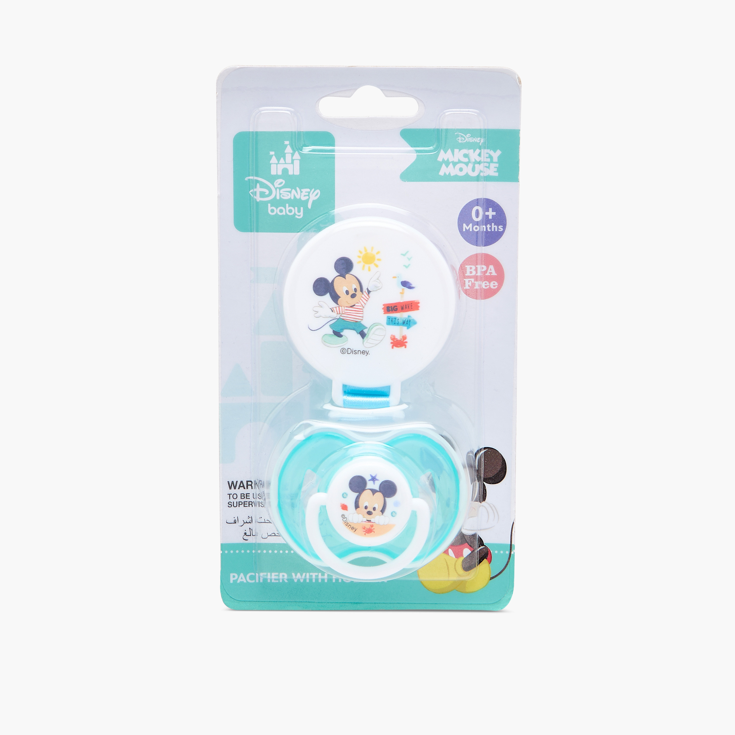 Disney Minnie Mouse Print Pacifier with Holder-baby-feeding-pacifiers-image-8