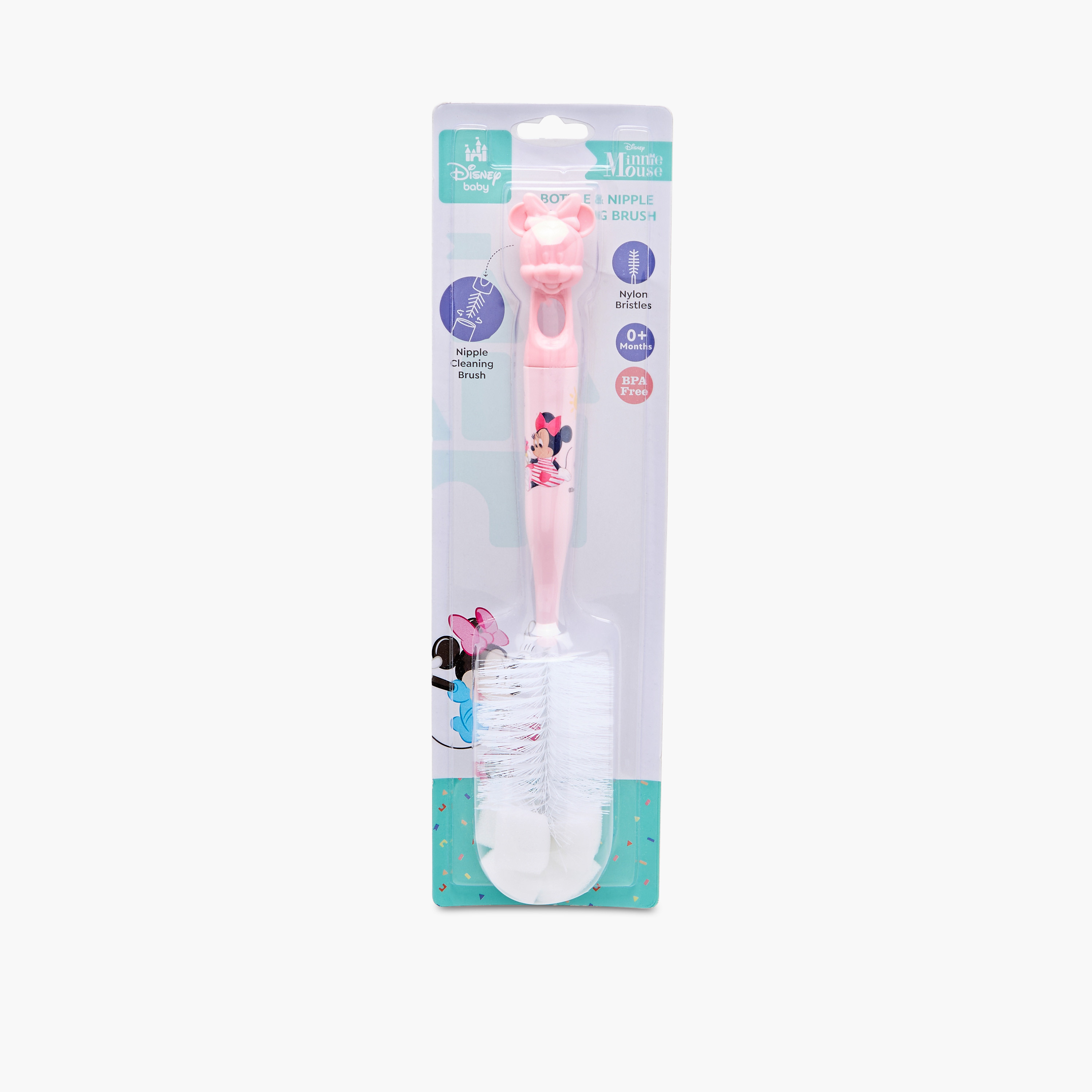 Disney Minnie Mouse Print Bottle and Nipple Brush-baby-feeding-accessories-image-8