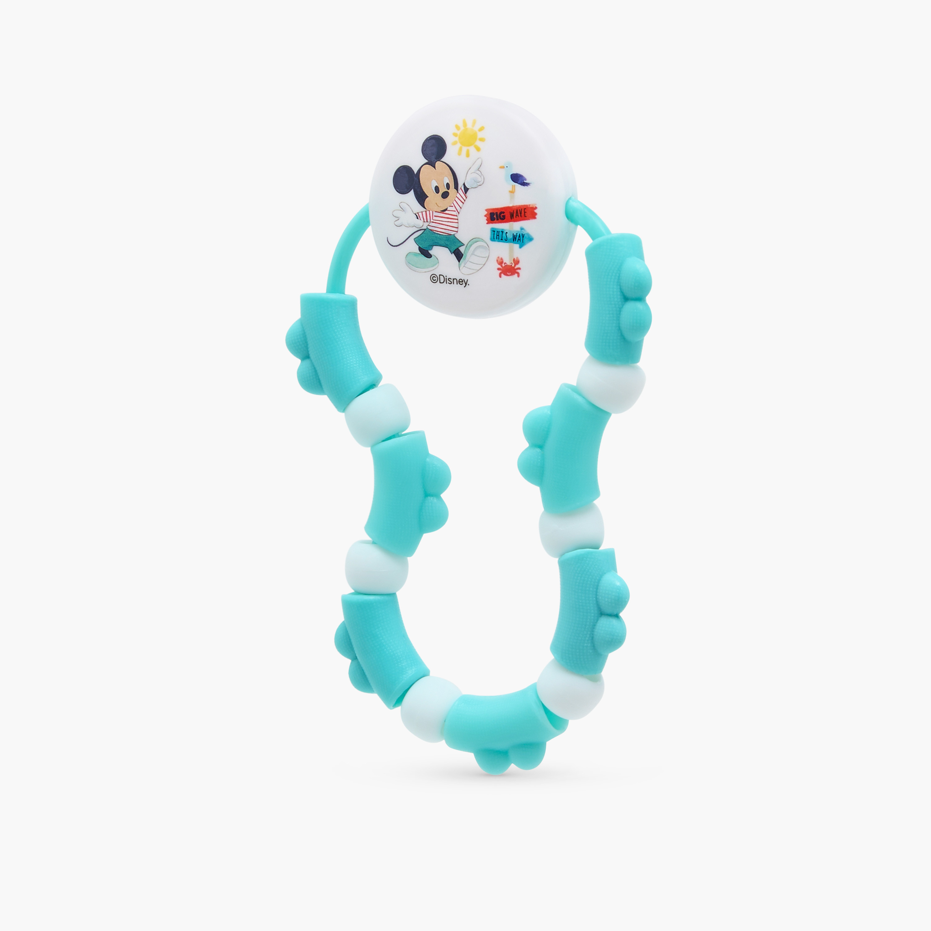 Disney Mickey Mouse Print Teething Ring Rattle-toys-babyandtoddlertoys-rattlesandteethers-image-1