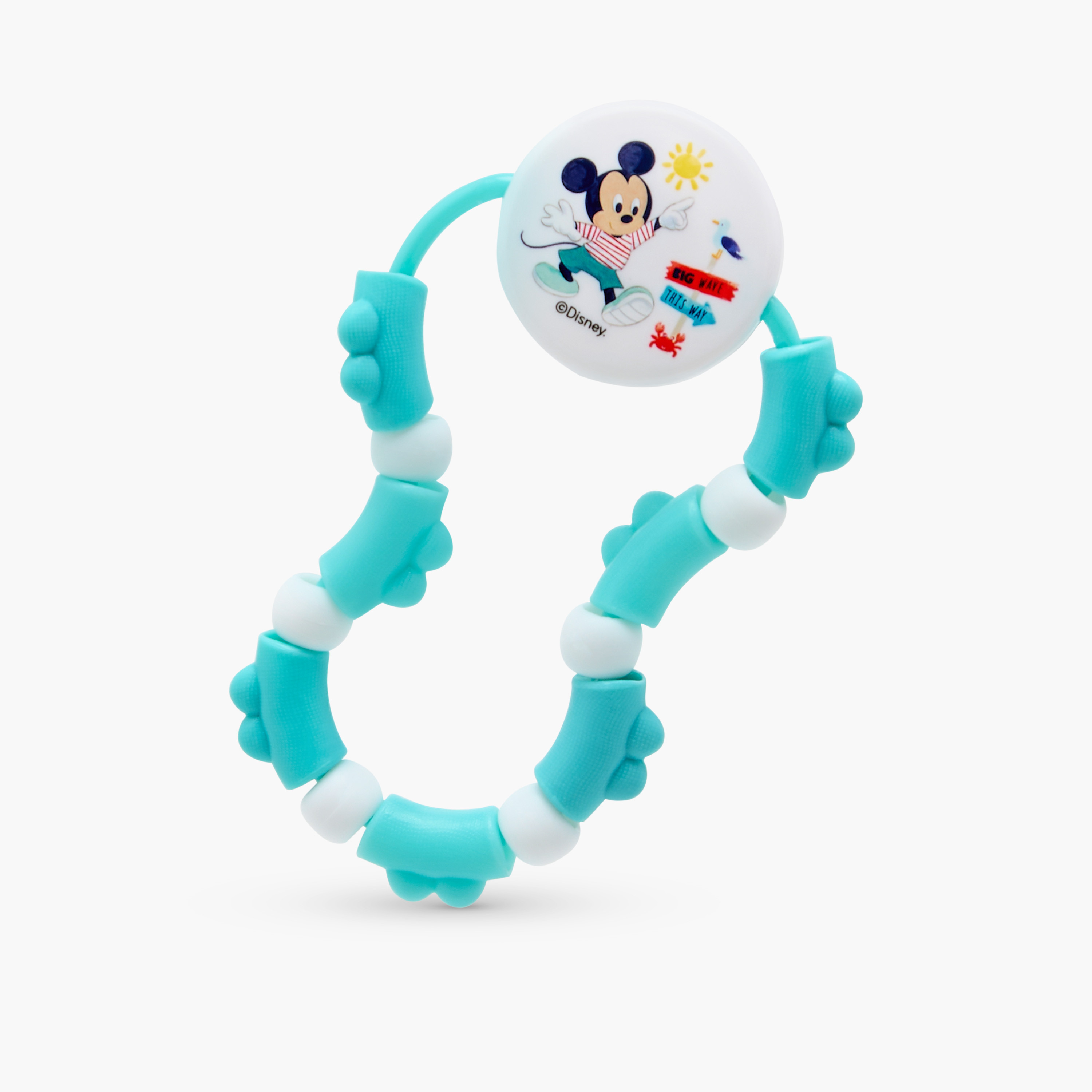 Disney Mickey Mouse Print Teething Ring Rattle-toys-babyandtoddlertoys-rattlesandteethers-image-2