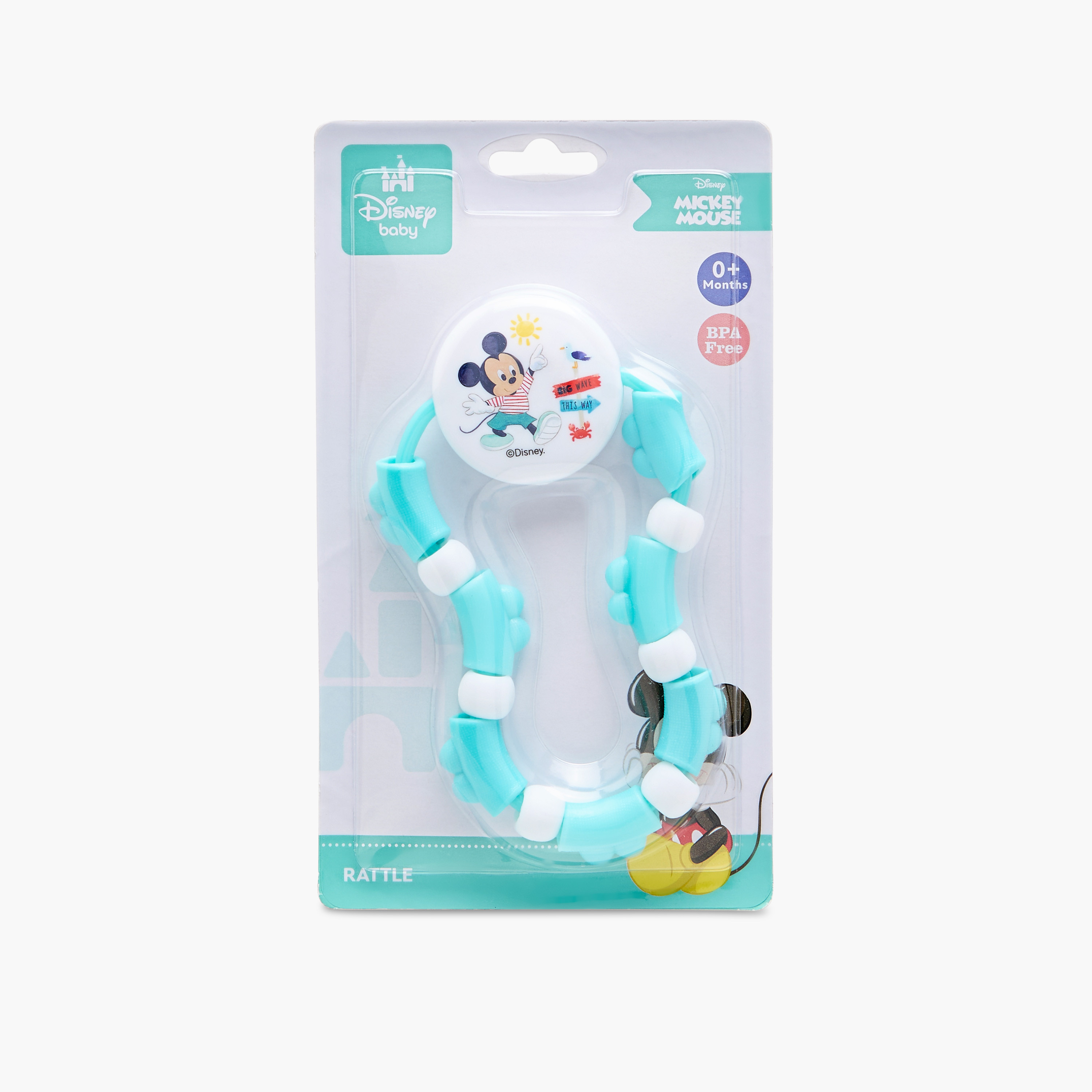 Disney Mickey Mouse Print Teething Ring Rattle-toys-babyandtoddlertoys-rattlesandteethers-image-5