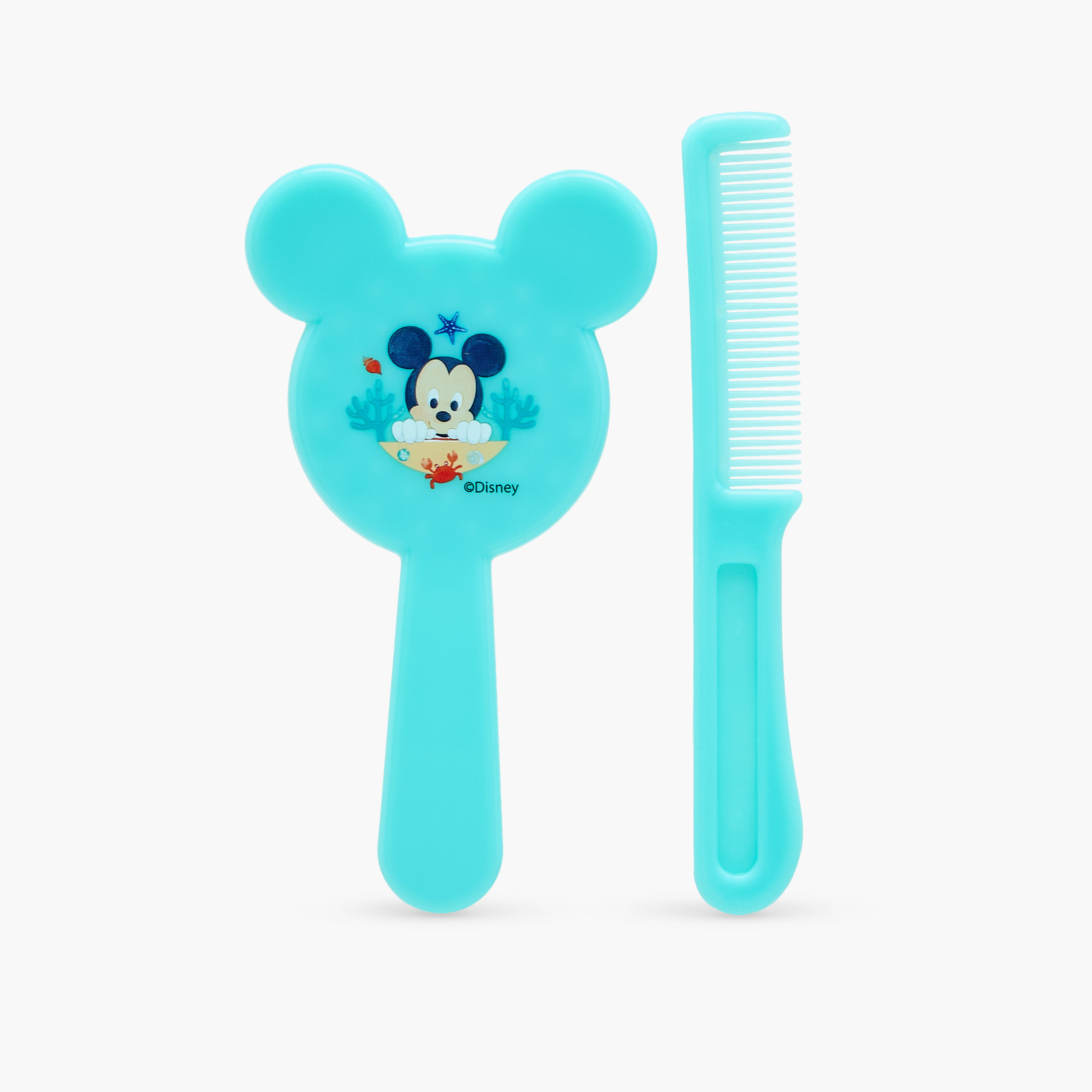 Disney Mickey Mouse Print Baby Comb and Brush Set-baby-bathandcare-hairbodyskincare-image-2