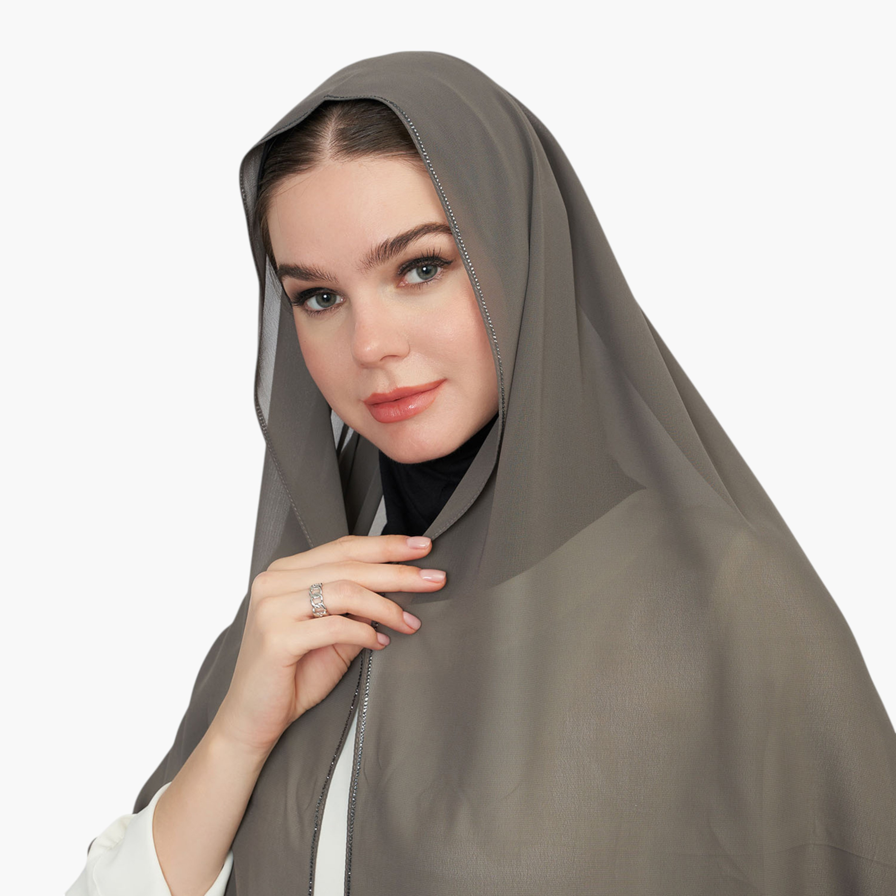 Logo Embellished Hijab-women-arabicclothing-headscarf-hijab-image-1