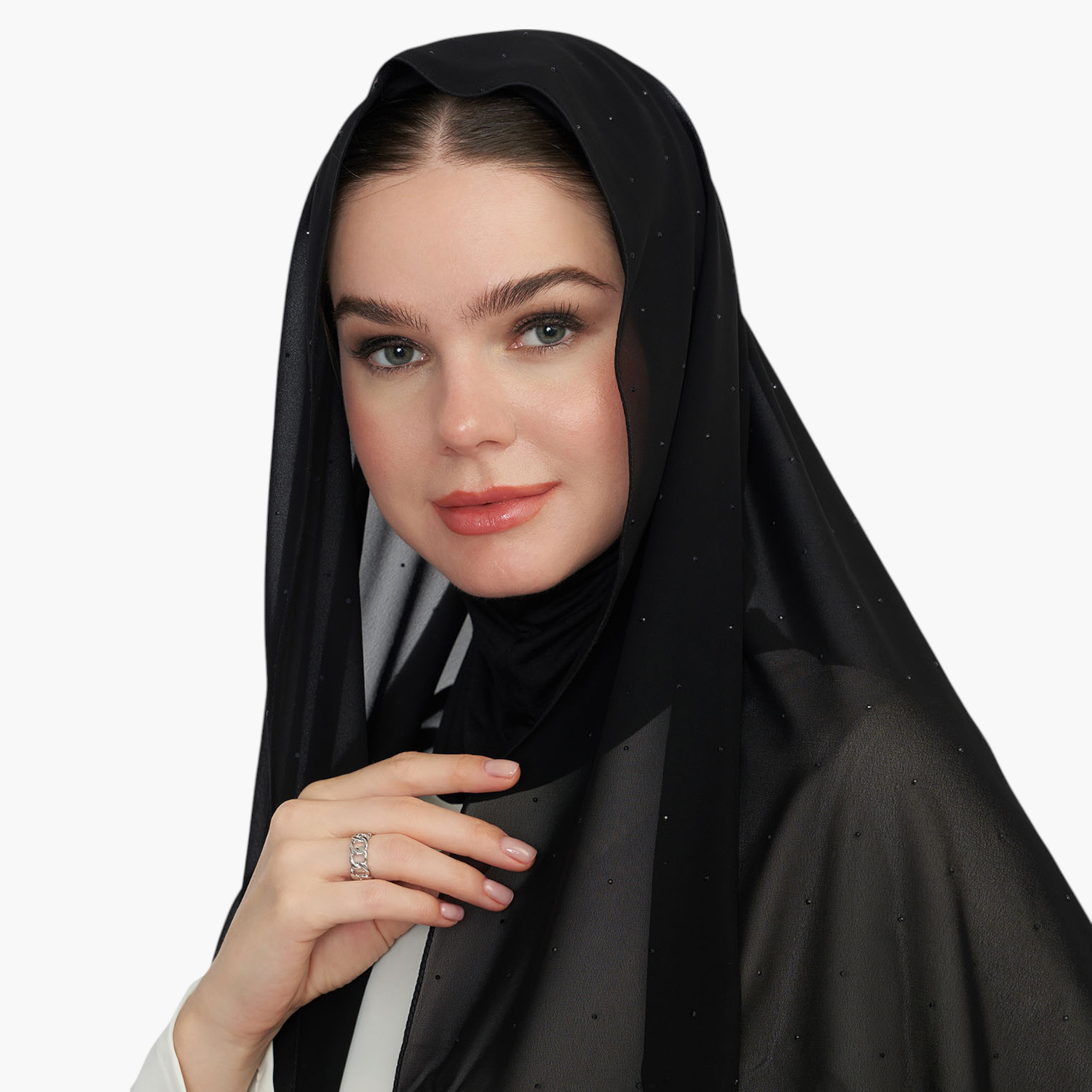 حجاب مزيّن بالأحجار-women-arabicclothing-headscarf-hijab-image-1