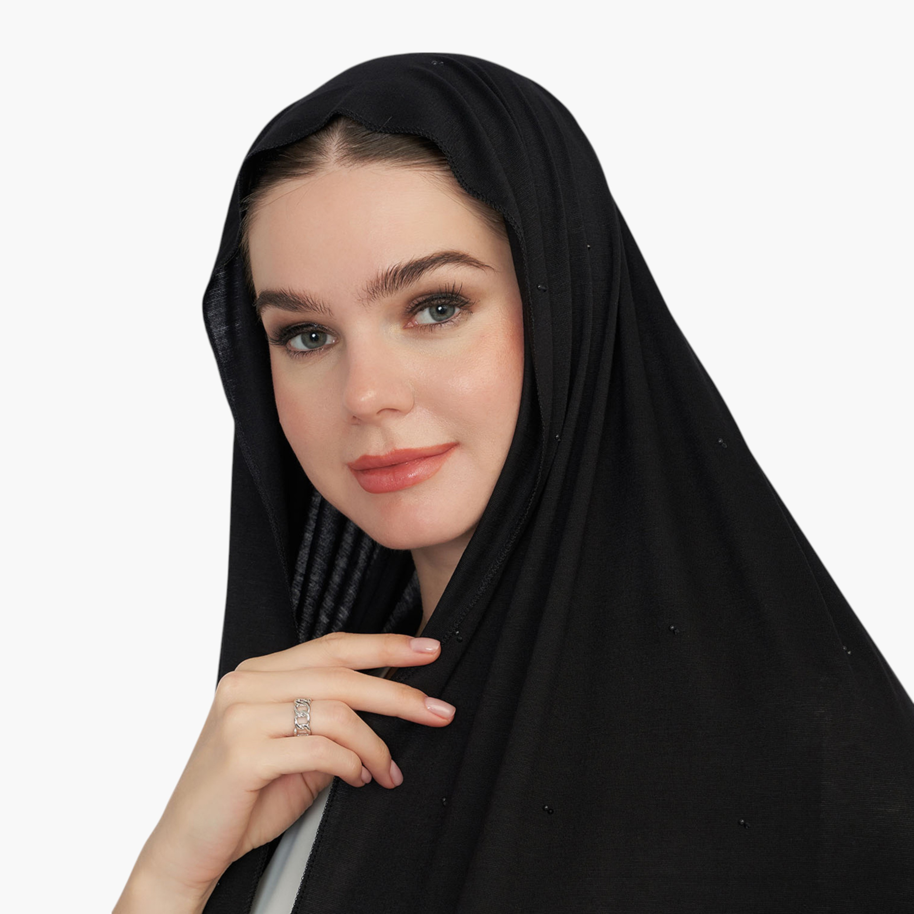 حجاب مزين بالأحجار-women-arabicclothing-headscarf-hijab-image-1
