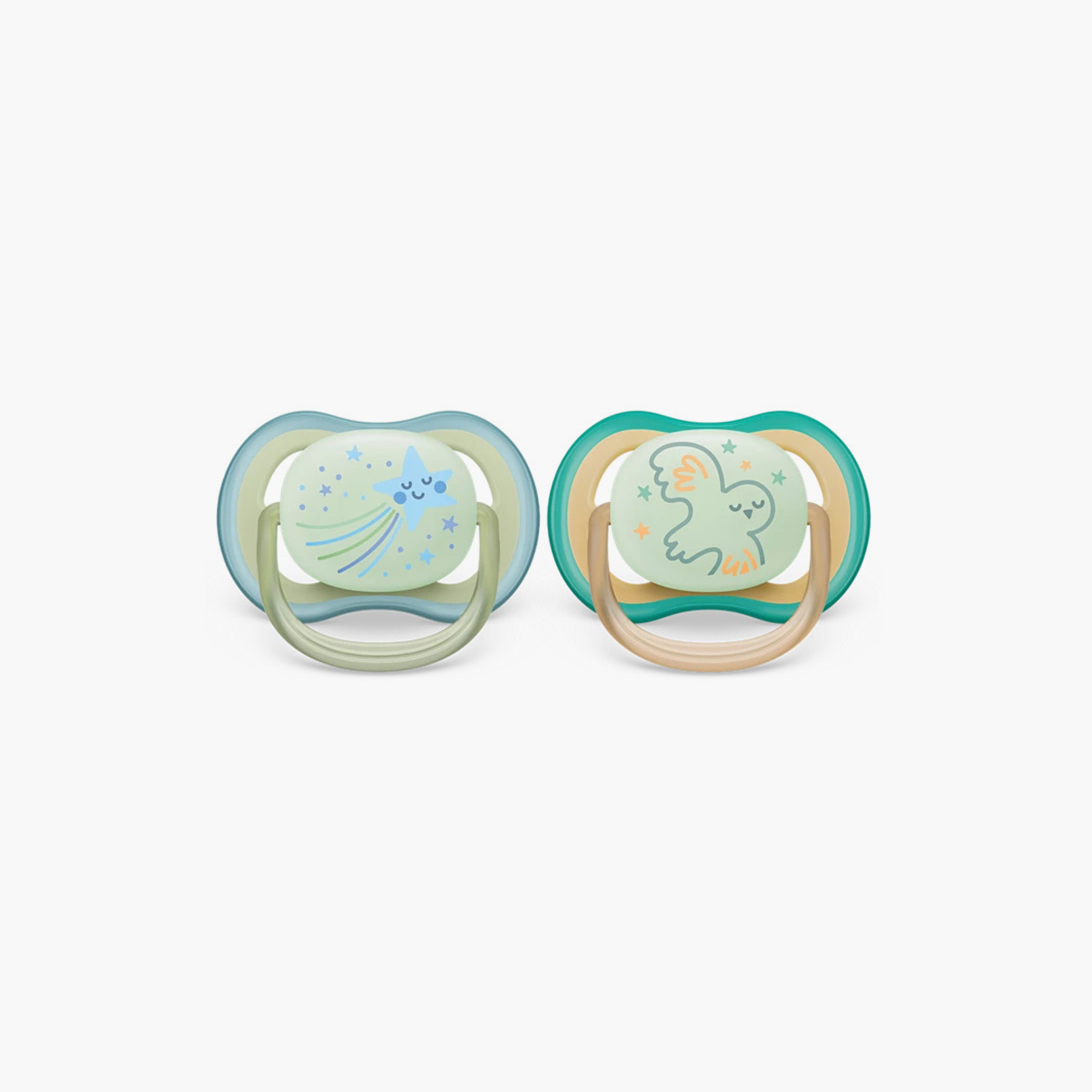 طقم لهّاية فائقة النعومة لوقت النوم قطعتين من فيليبس أفنت - 0-6 أشهر-baby-feeding-pacifiers-image-3